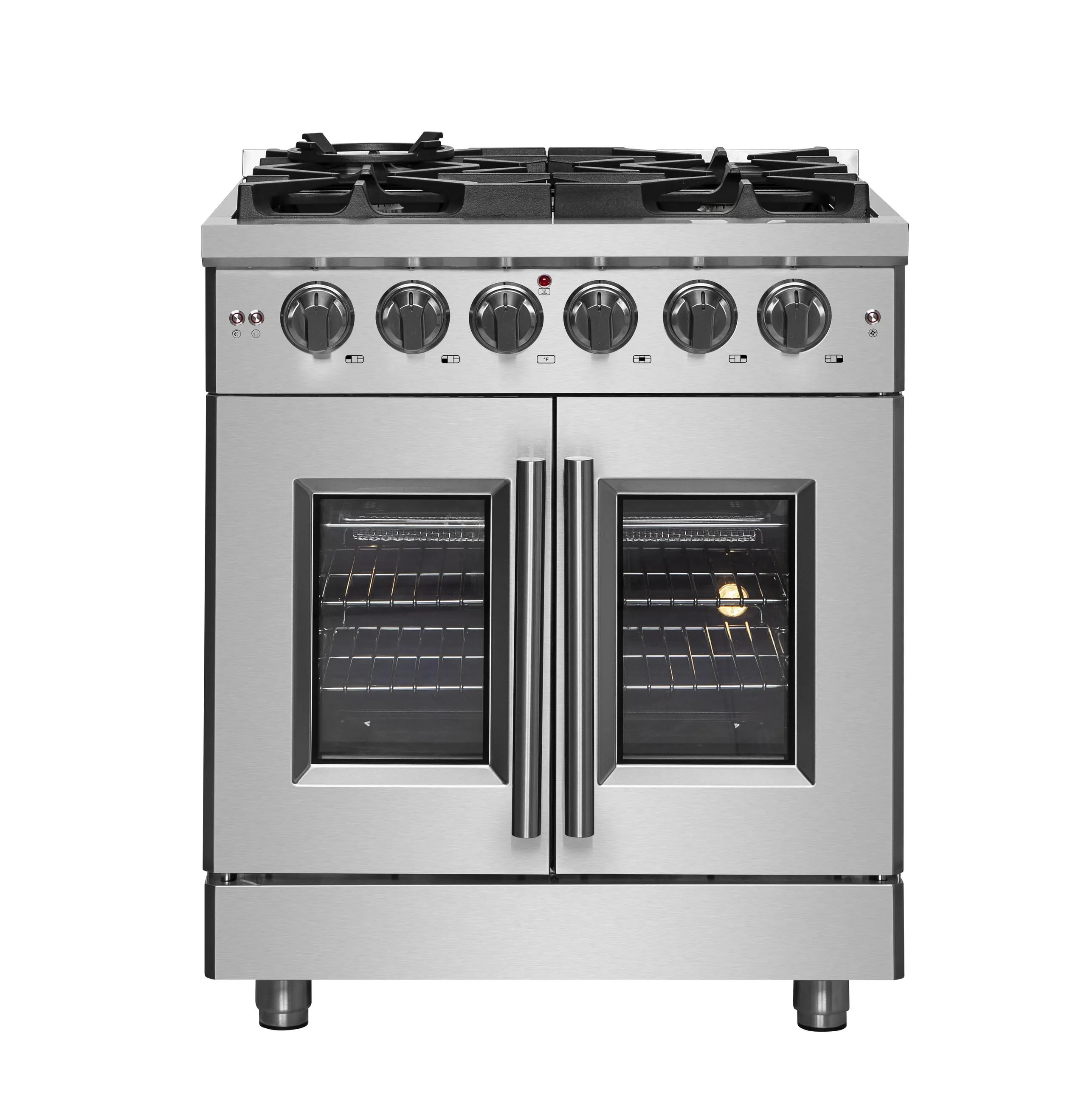 Forno FFSGS643930 Forno Massimo 30 Freestanding French Door Gas Convection Range