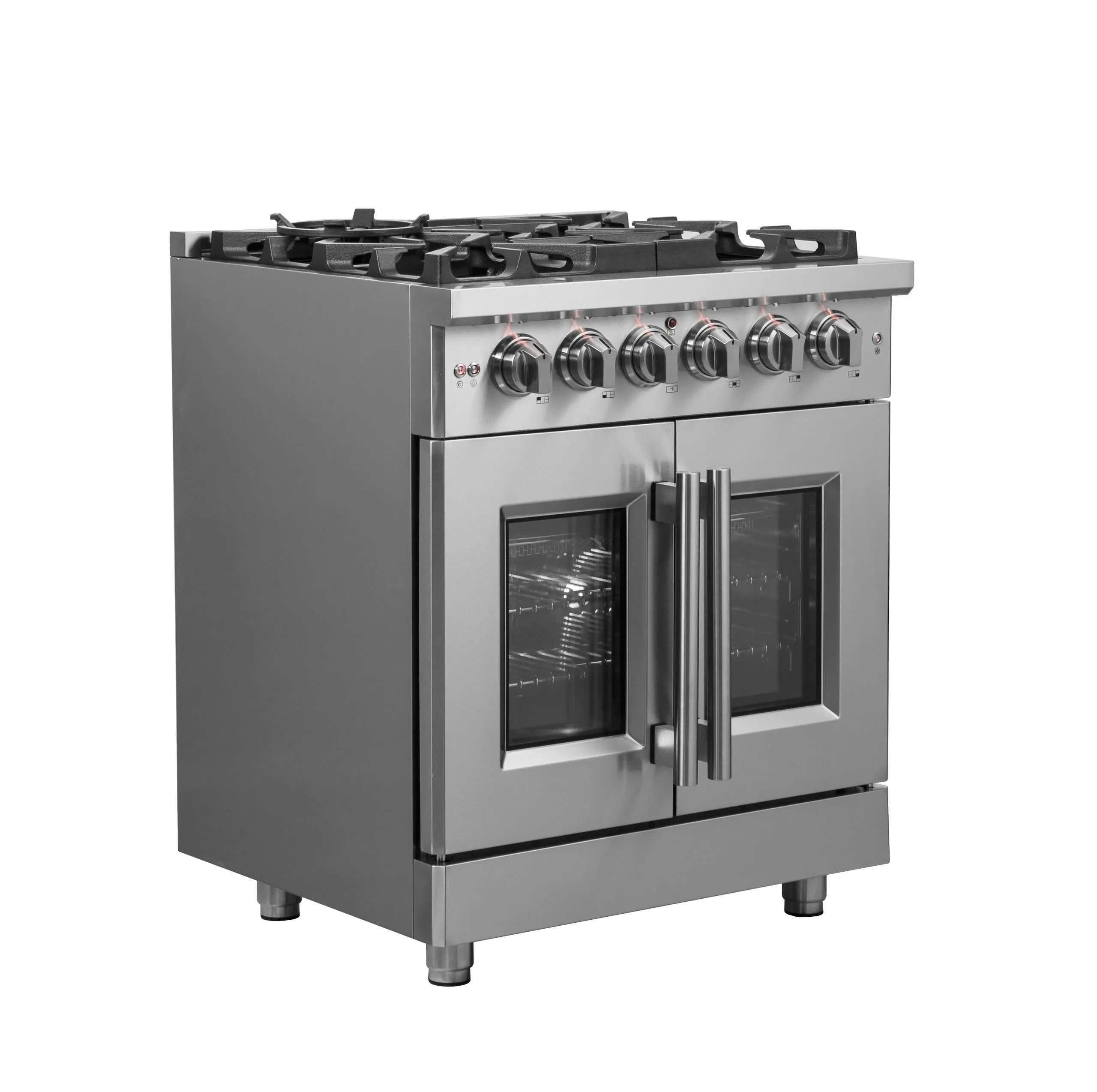 Forno FFSGS643930 Forno Massimo 30 Freestanding French Door Gas Convection Range