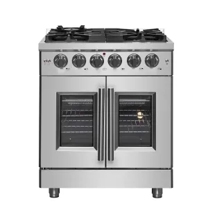 Forno FFSGS643930 Forno Massimo 30 Freestanding French Door Gas Convection Range