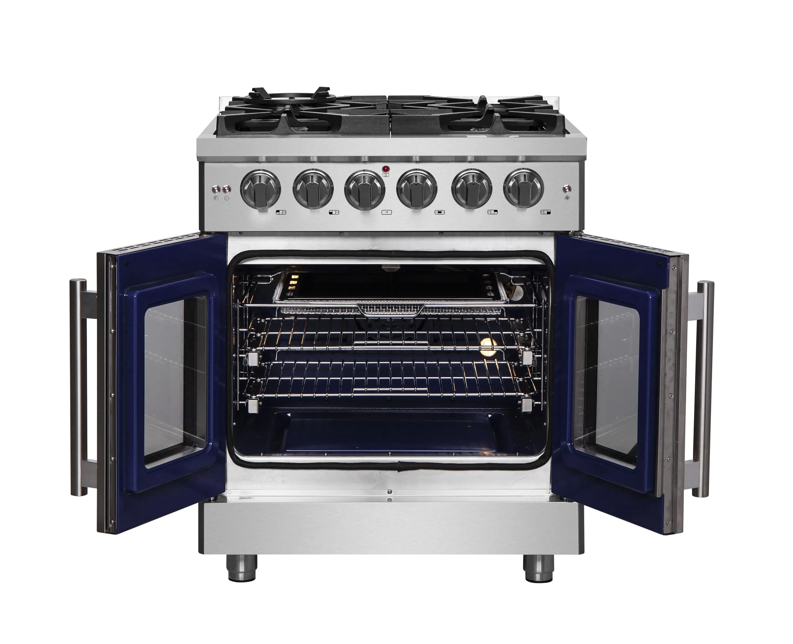 Forno FFSGS643930 Forno Massimo 30 Freestanding French Door Gas Convection Range