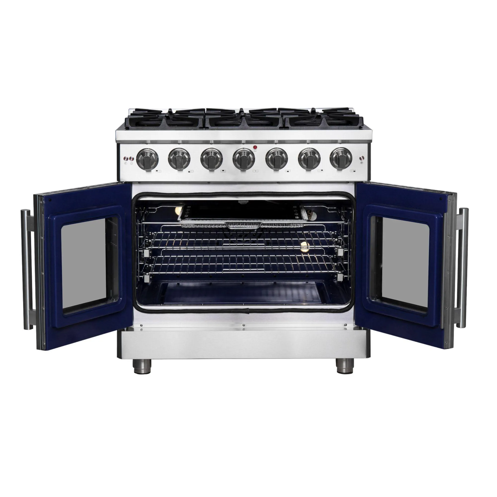 Forno FFSGS643936 Forno Massimo 36 Freestanding French Door Gas Convection Range