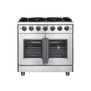 Forno FFSGS643936 Forno Massimo 36 Freestanding French Door Gas Convection Range