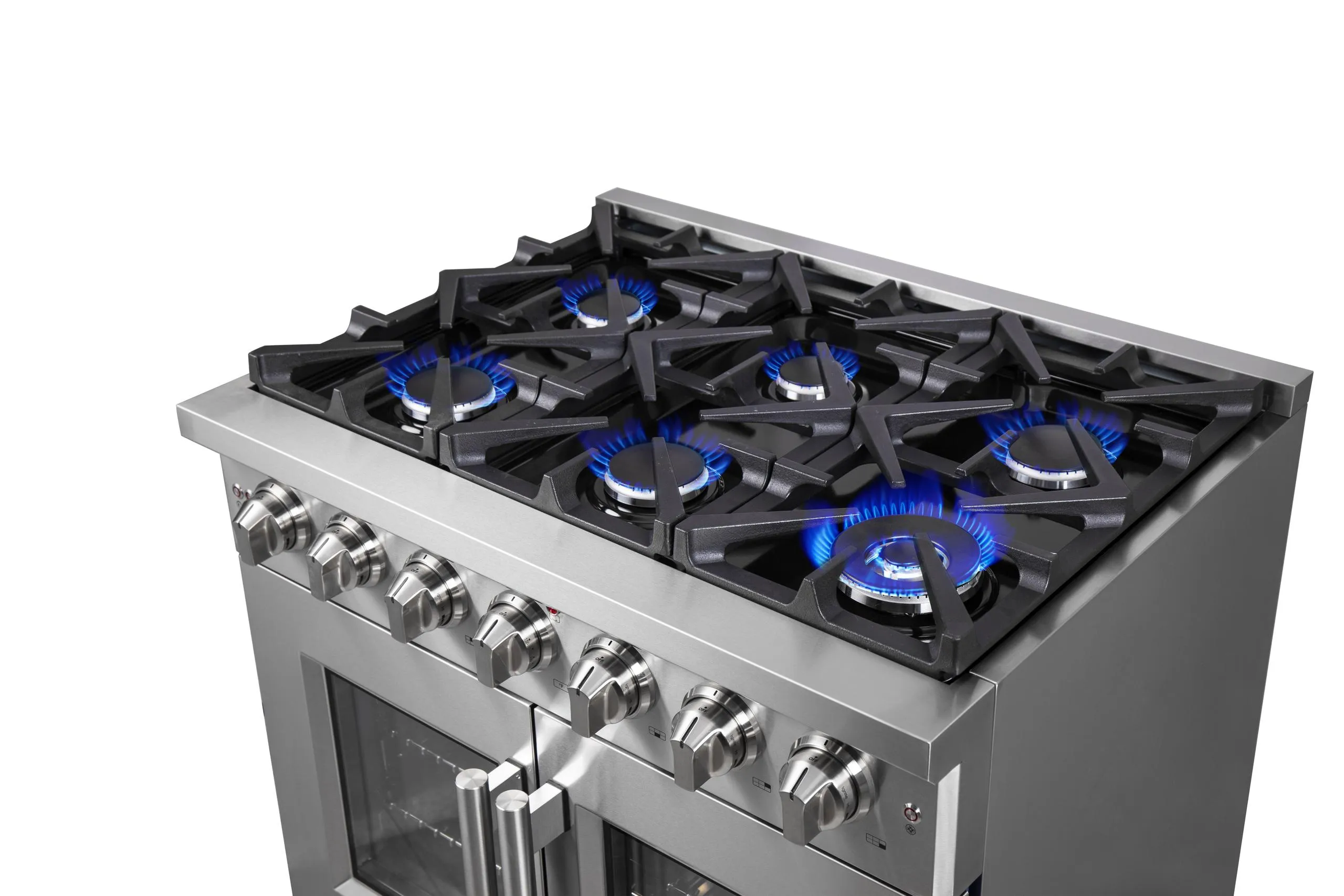 Forno FFSGS643936 Forno Massimo 36 Freestanding French Door Gas Convection Range