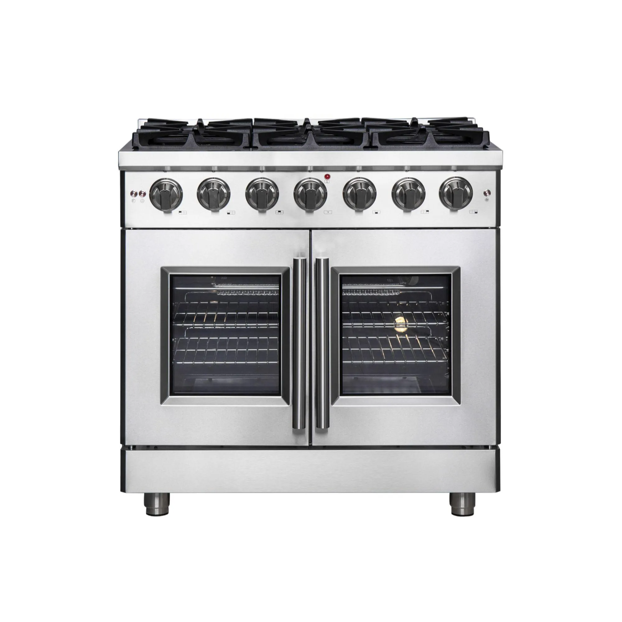 Forno FFSGS643936 Forno Massimo 36 Freestanding French Door Gas Convection Range