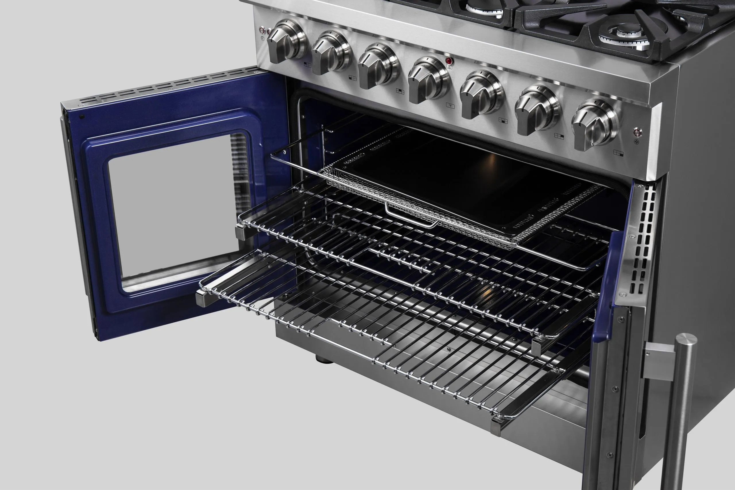 Forno FFSGS643936 Forno Massimo 36 Freestanding French Door Gas Convection Range