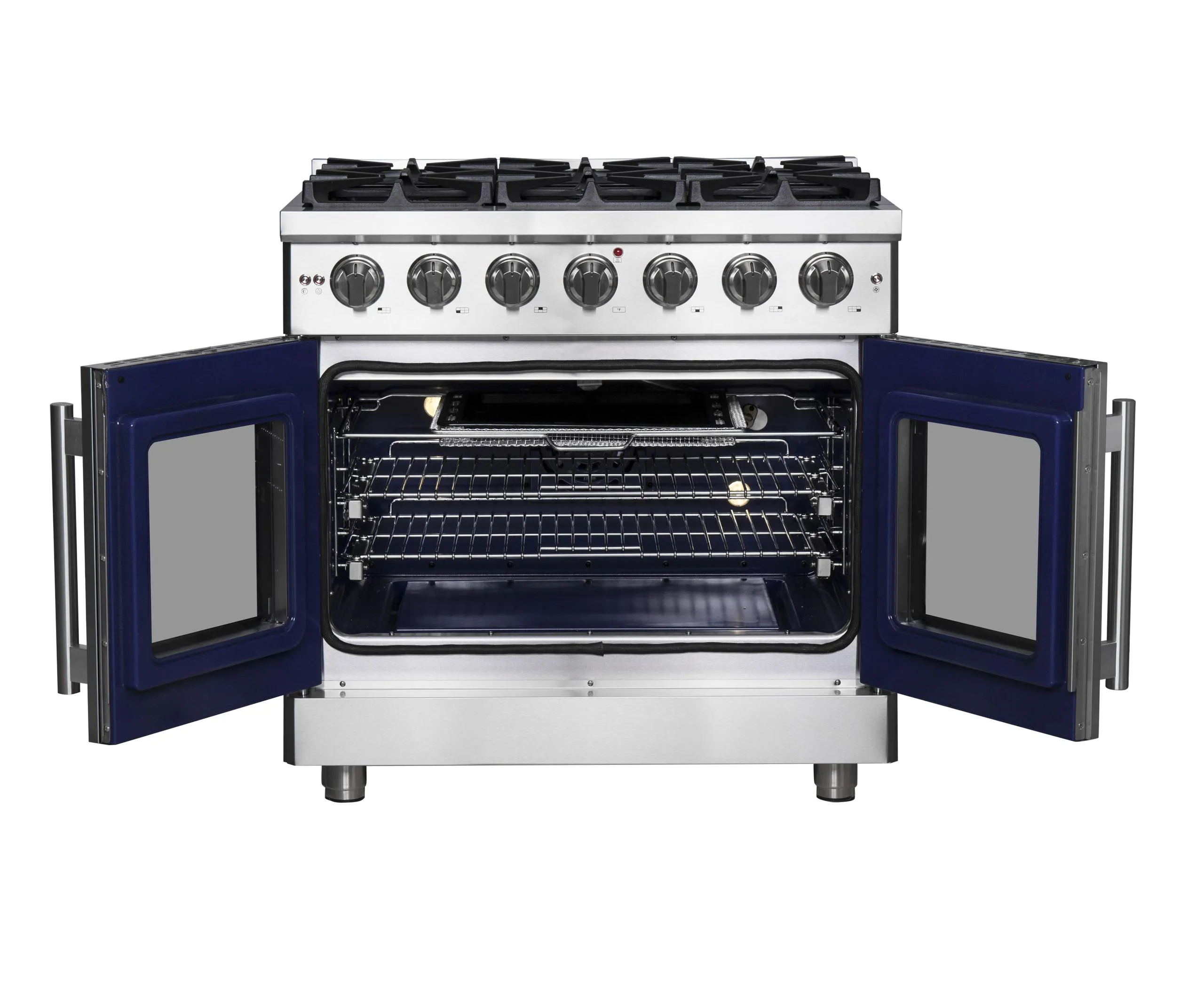 Forno FFSGS643936 Forno Massimo 36 Freestanding French Door Gas Convection Range