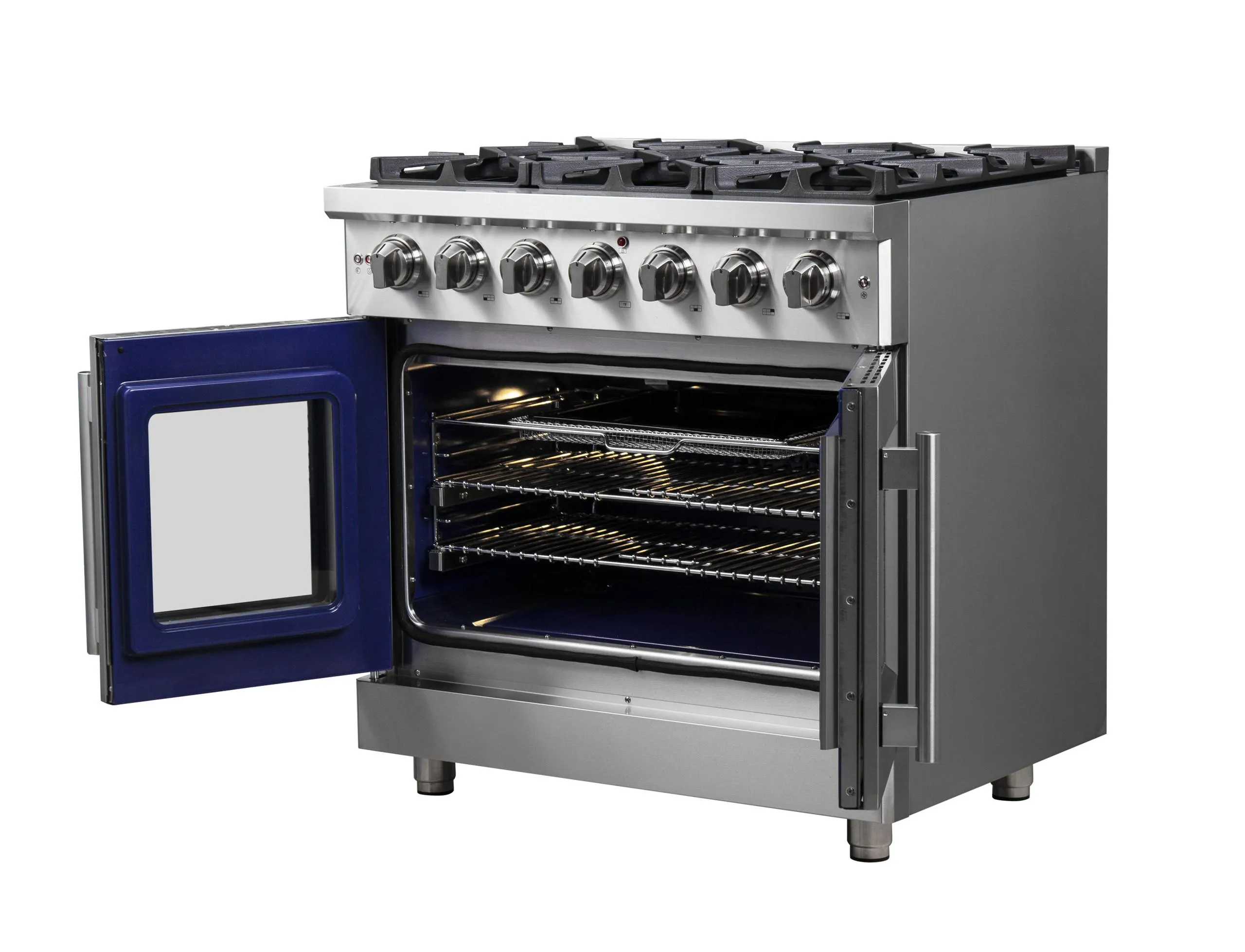 Forno FFSGS643936 Forno Massimo 36 Freestanding French Door Gas Convection Range