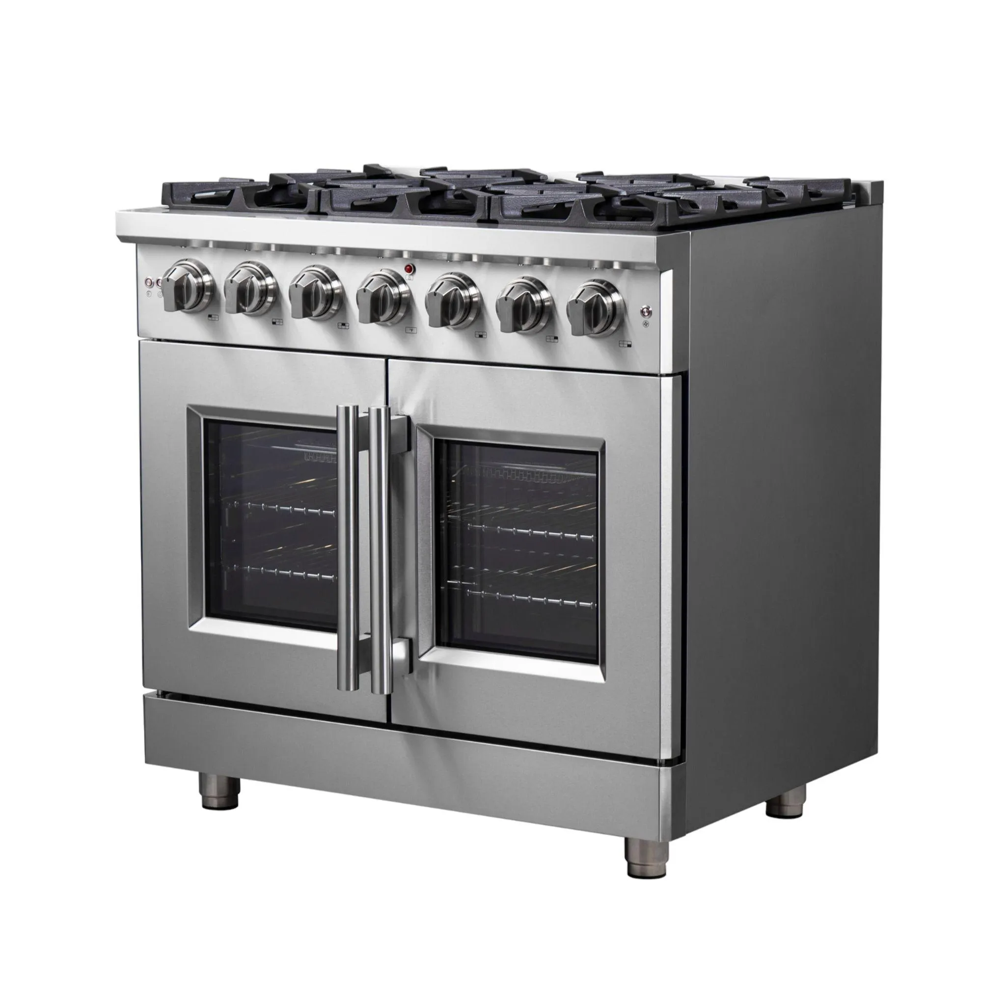 Forno FFSGS643936 Forno Massimo 36 Freestanding French Door Gas Convection Range