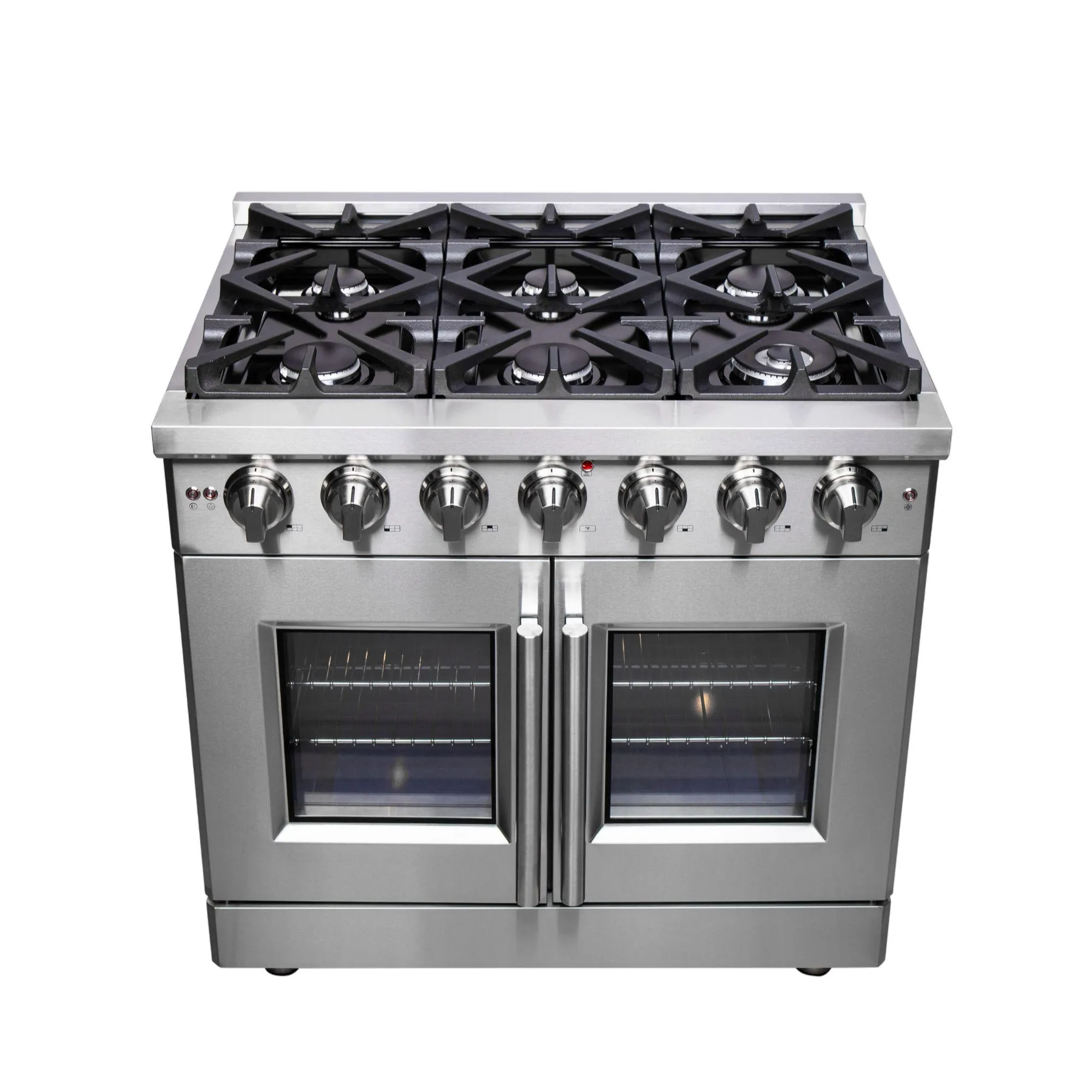 Forno FFSGS643936 Forno Massimo 36 Freestanding French Door Gas Convection Range