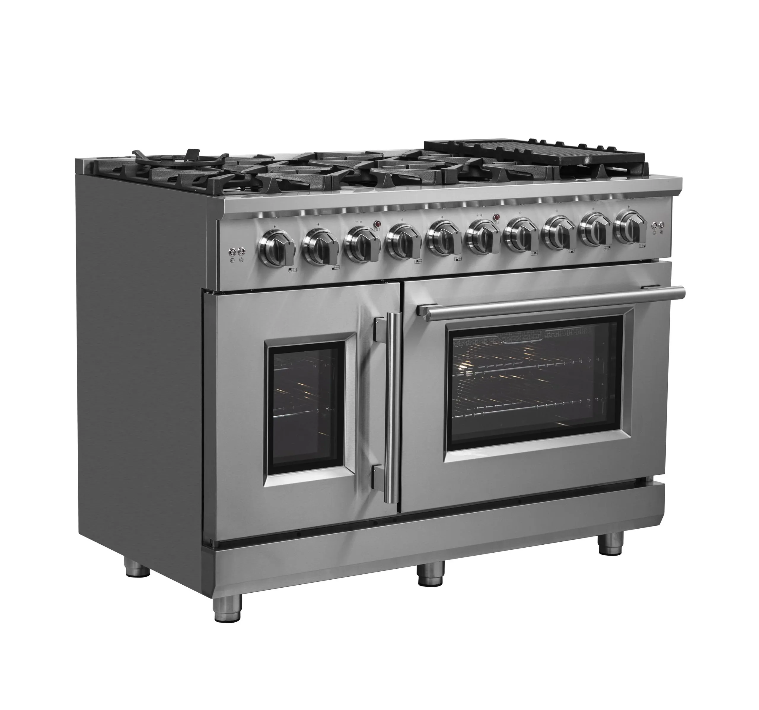 Forno FFSGS643948 Forno Massimo 48 Freestanding French Door Gas Convection Range
