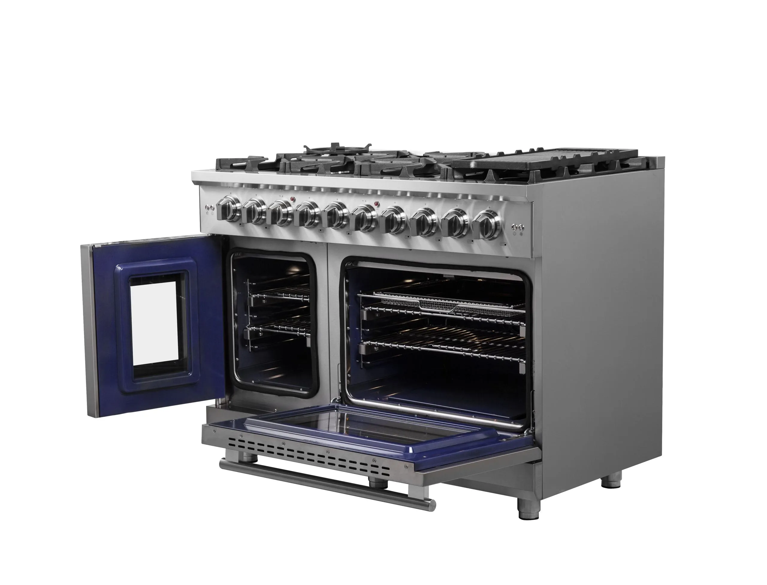 Forno FFSGS643948 Forno Massimo 48 Freestanding French Door Gas Convection Range