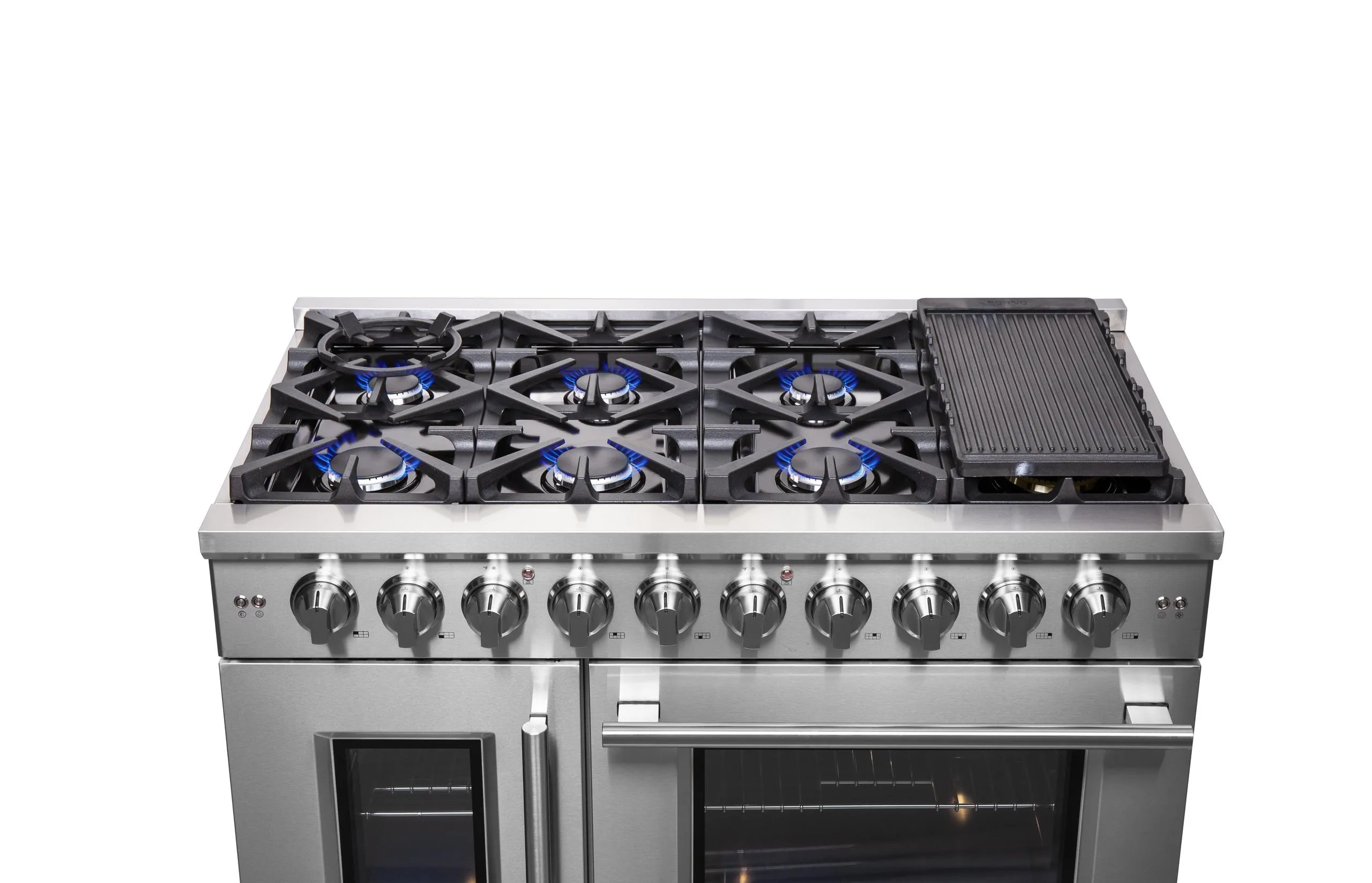 Forno FFSGS643948 Forno Massimo 48 Freestanding French Door Gas Convection Range