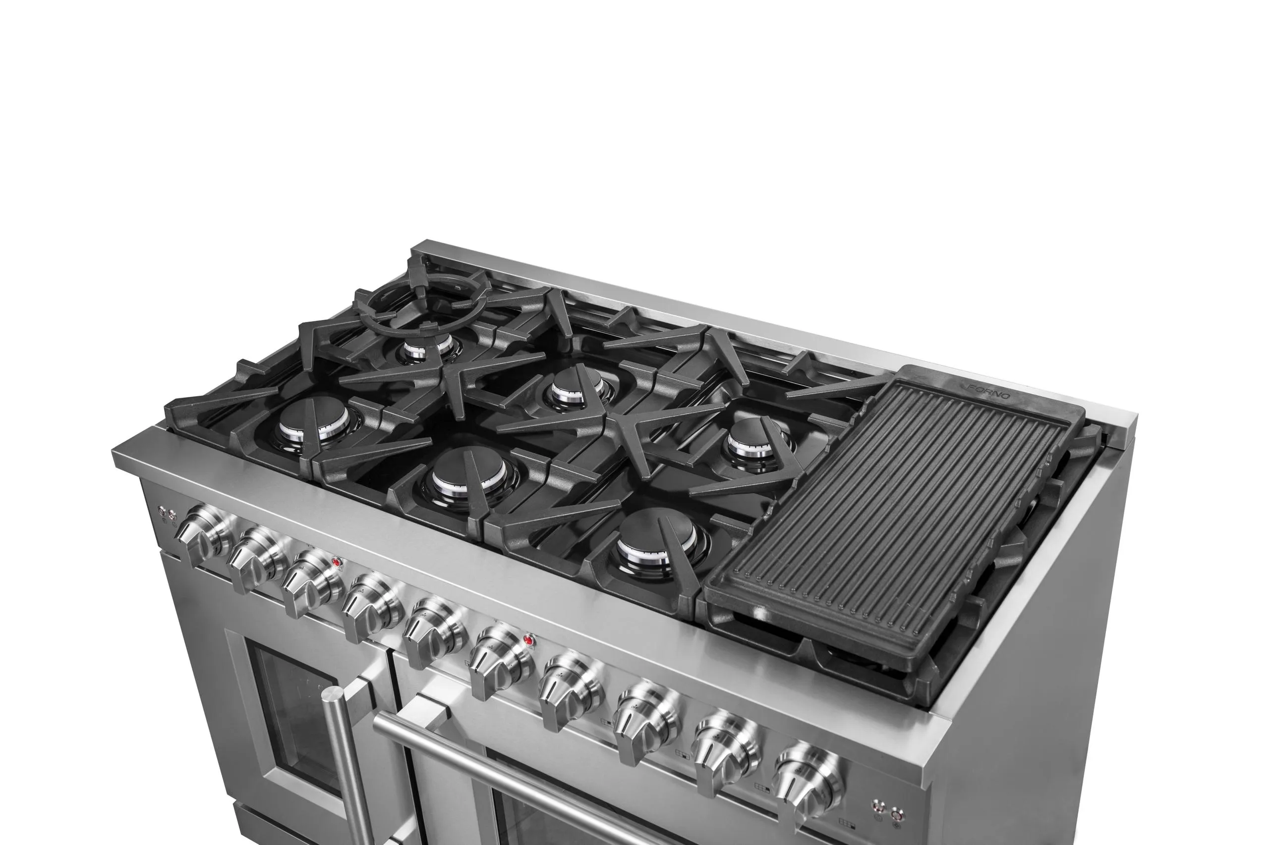 Forno FFSGS643948 Forno Massimo 48 Freestanding French Door Gas Convection Range