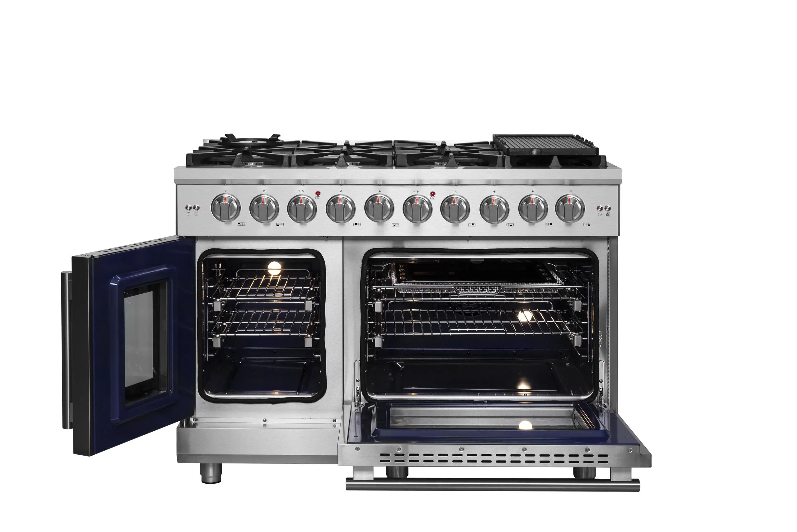 Forno FFSGS643948 Forno Massimo 48 Freestanding French Door Gas Convection Range