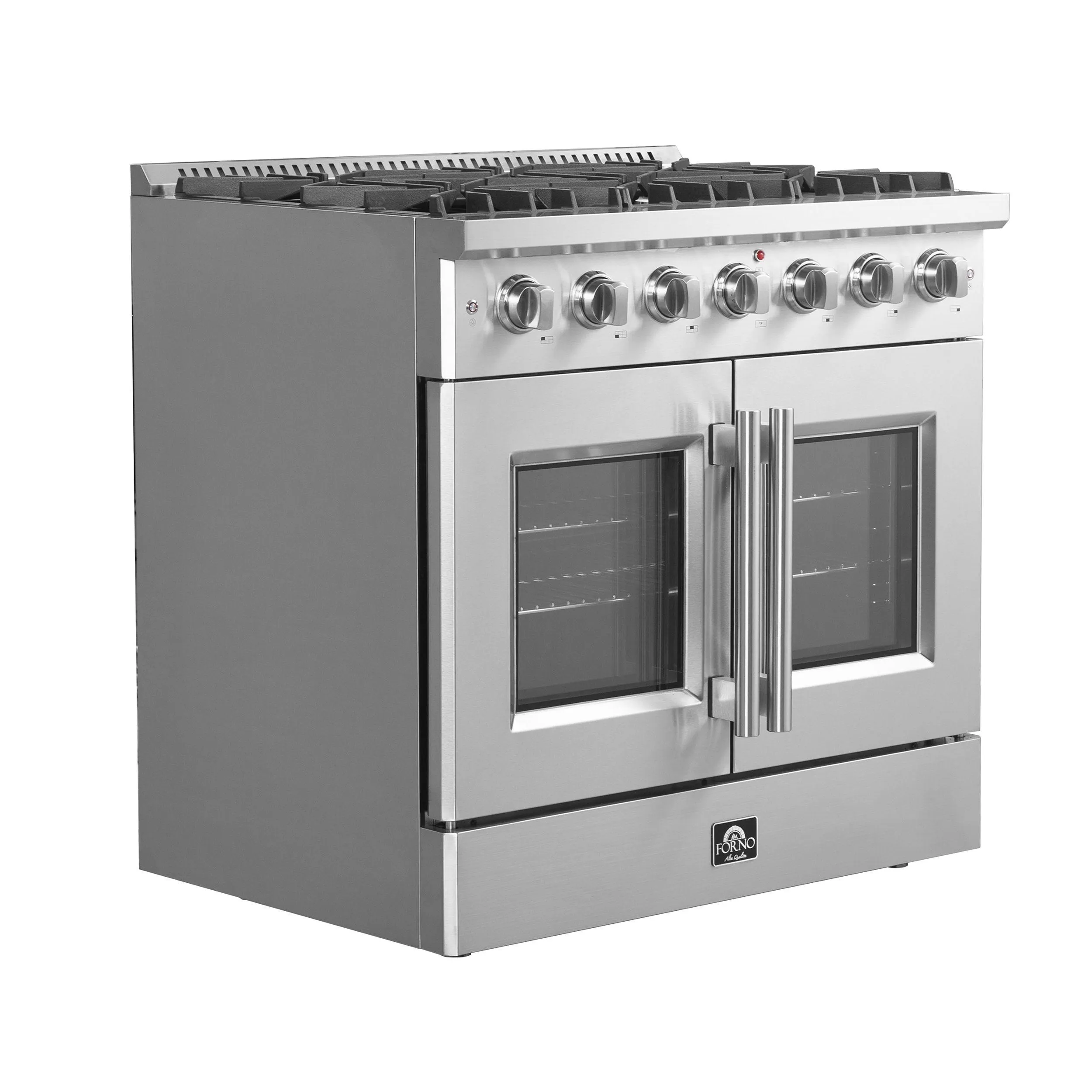 Forno FFSGS644436 Forno Galiano 36 Freestanding French Door Gas Range