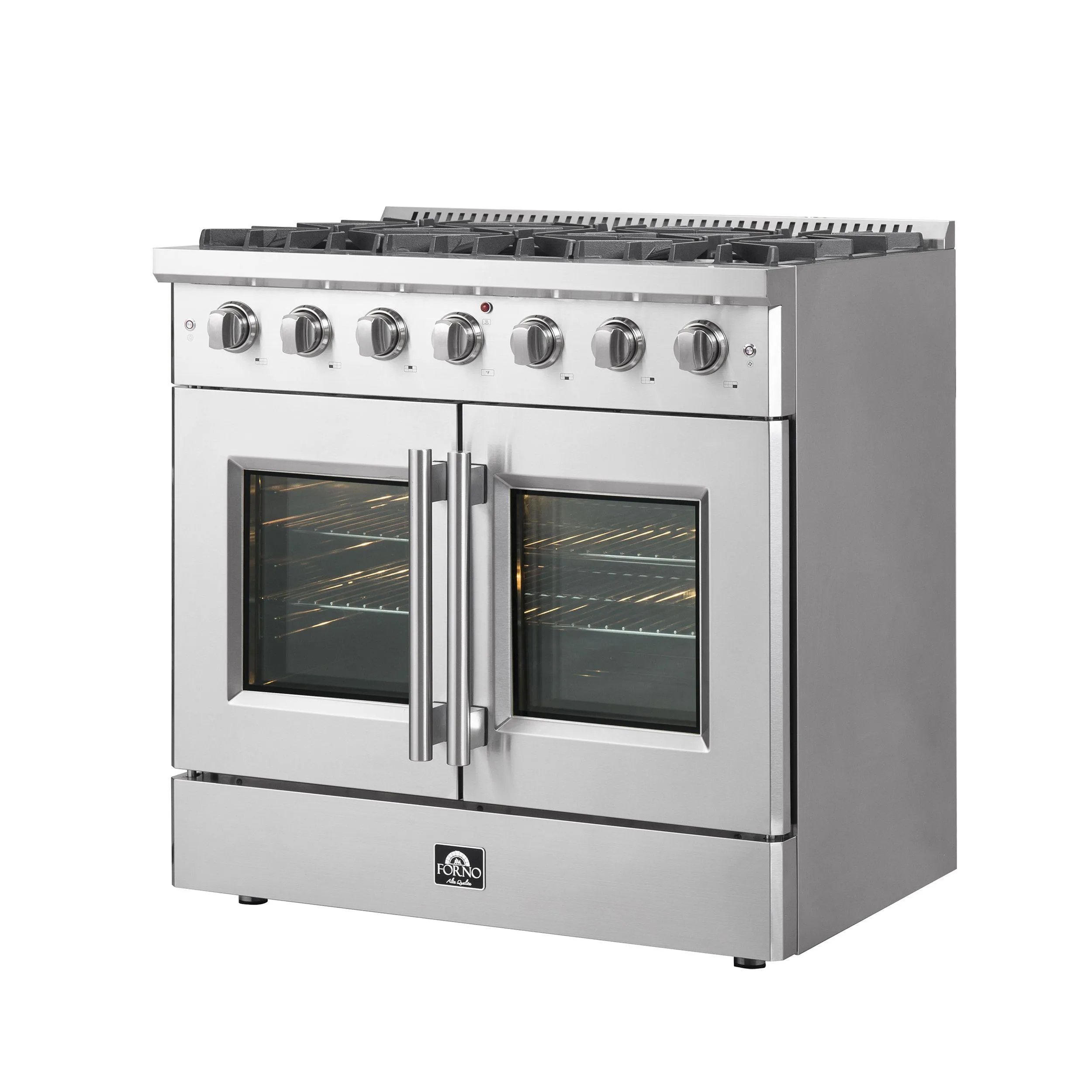 Forno FFSGS644436 Forno Galiano 36 Freestanding French Door Gas Range