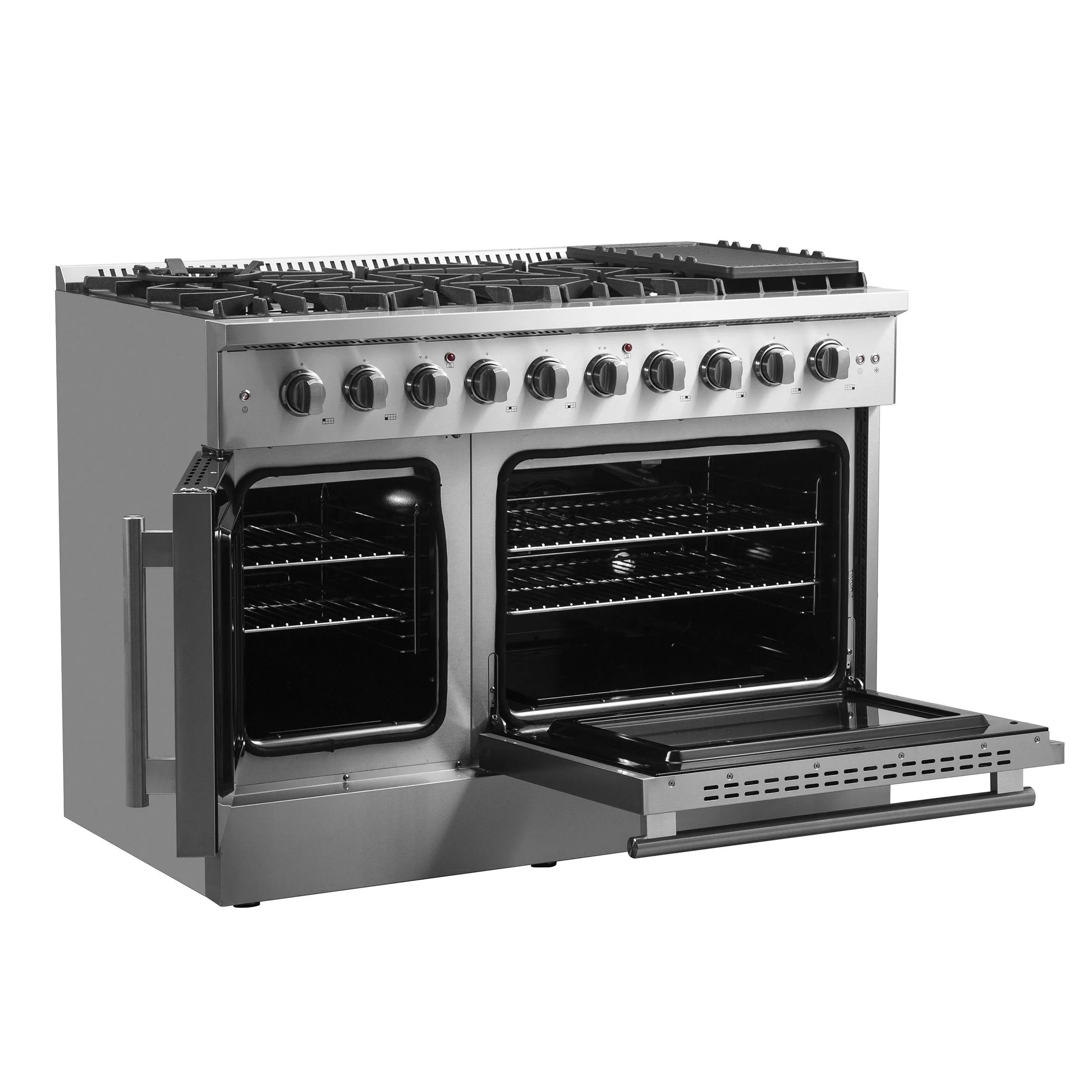 Forno FFSGS644448 Forno Galiano 48 Freestanding French Door Gas Range