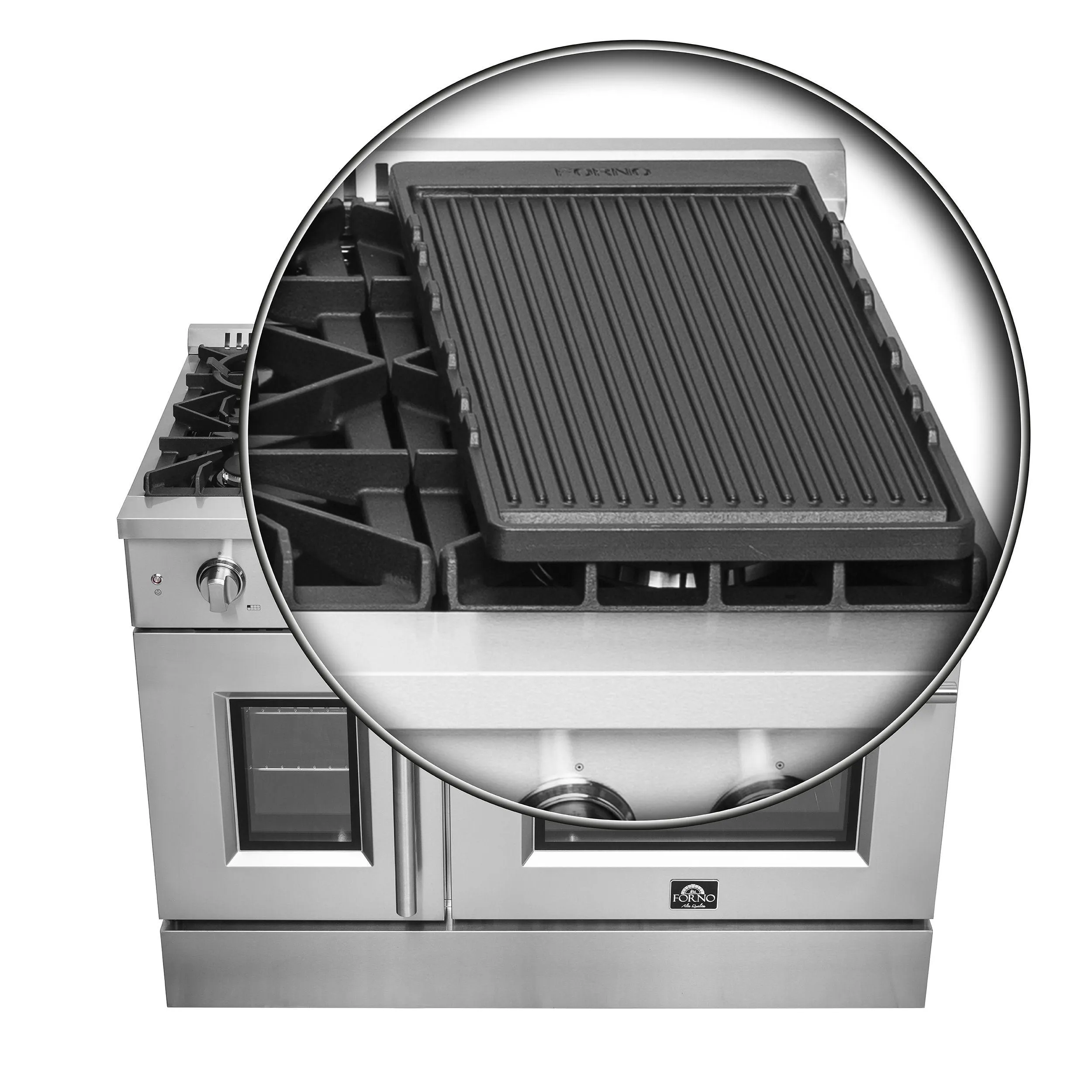Forno FFSGS644448 Forno Galiano 48 Freestanding French Door Gas Range