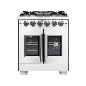 Forno FFSGS646030 Forno Capriasca 30 Freestanding French Door Gas Range