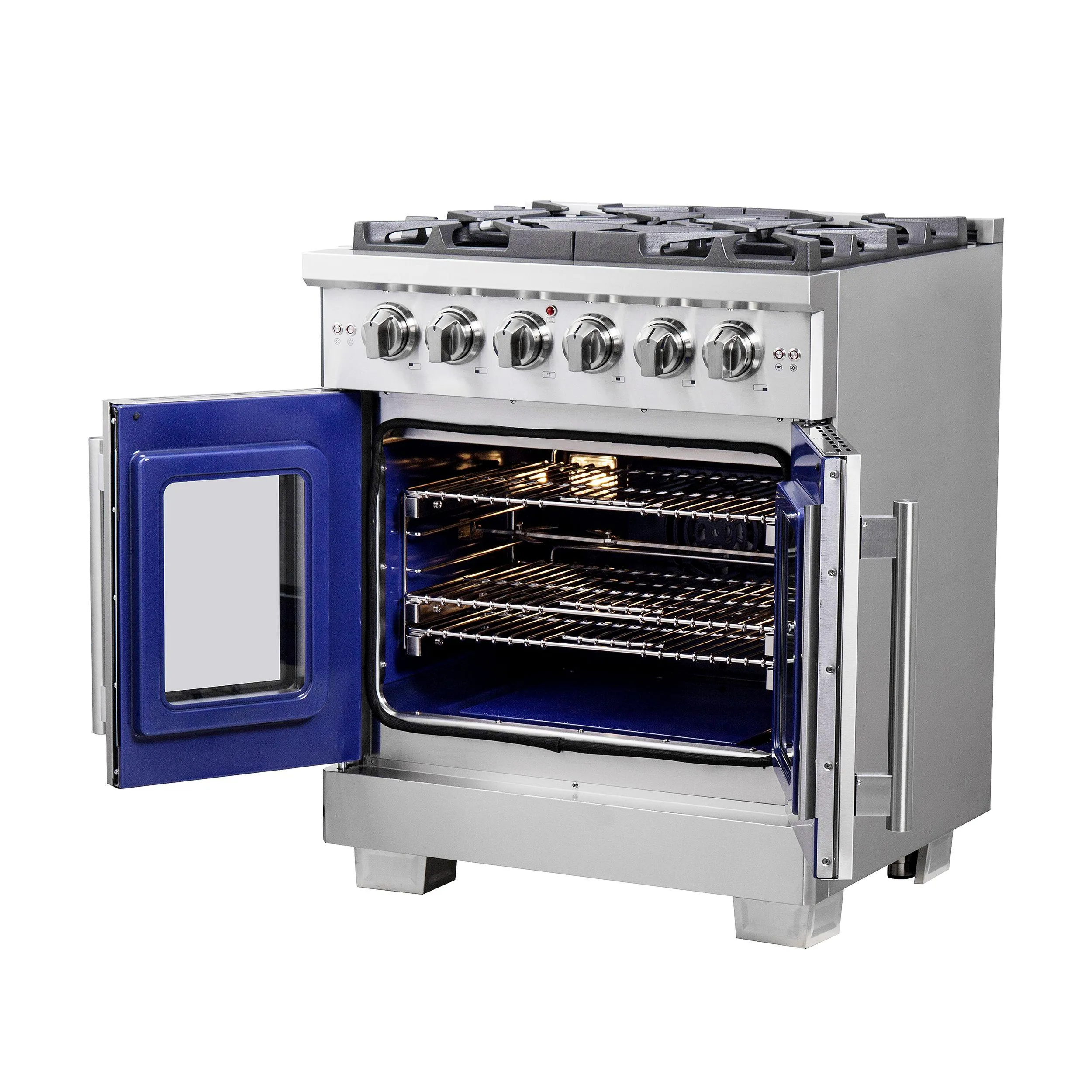 Forno FFSGS646030 Forno Capriasca 30 Freestanding French Door Gas Range