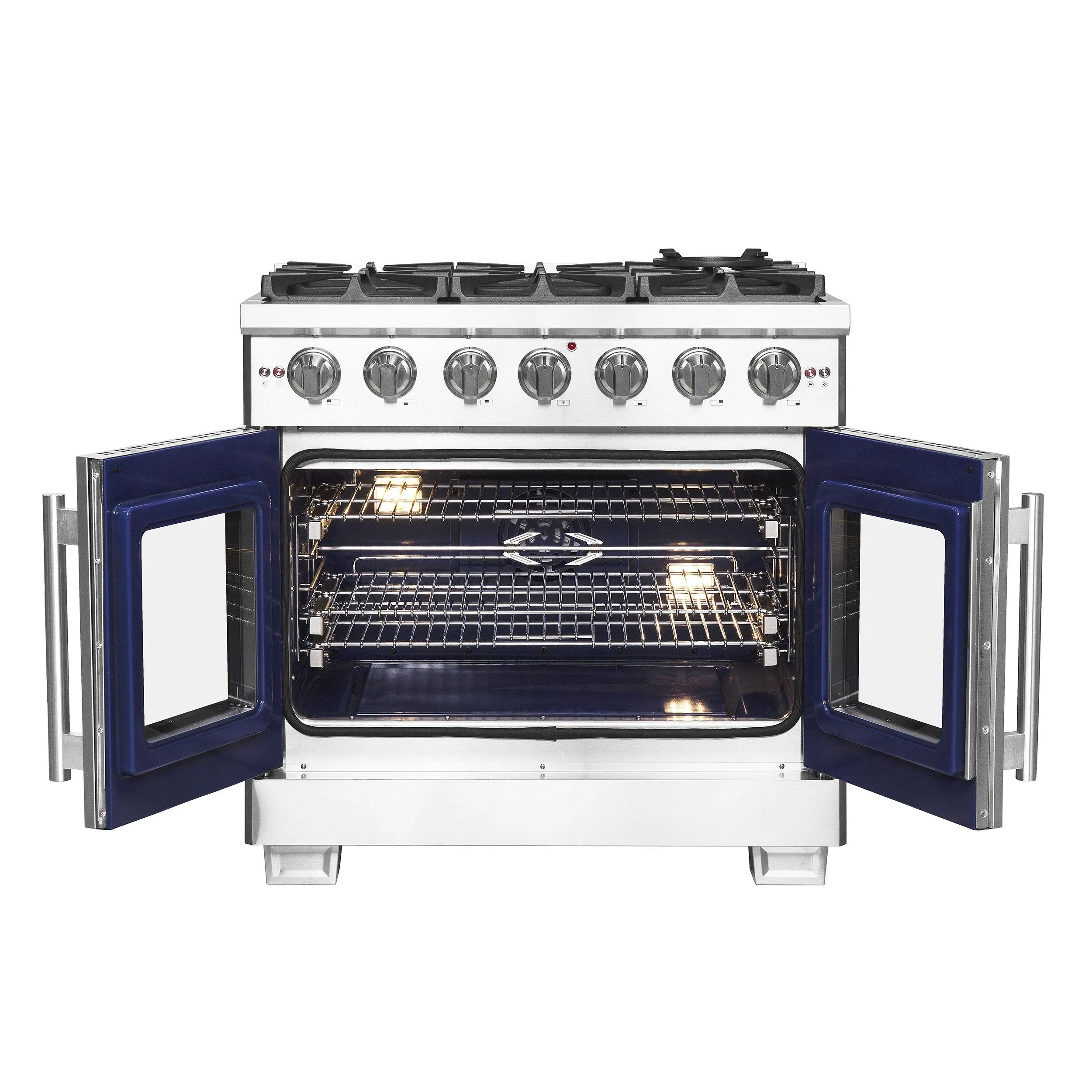 Forno FFSGS646036 Forno Capriasca 36 Freestanding French Door Gas Range