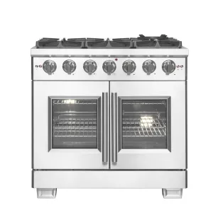 Forno FFSGS646036 Forno Capriasca 36 Freestanding French Door Gas Range