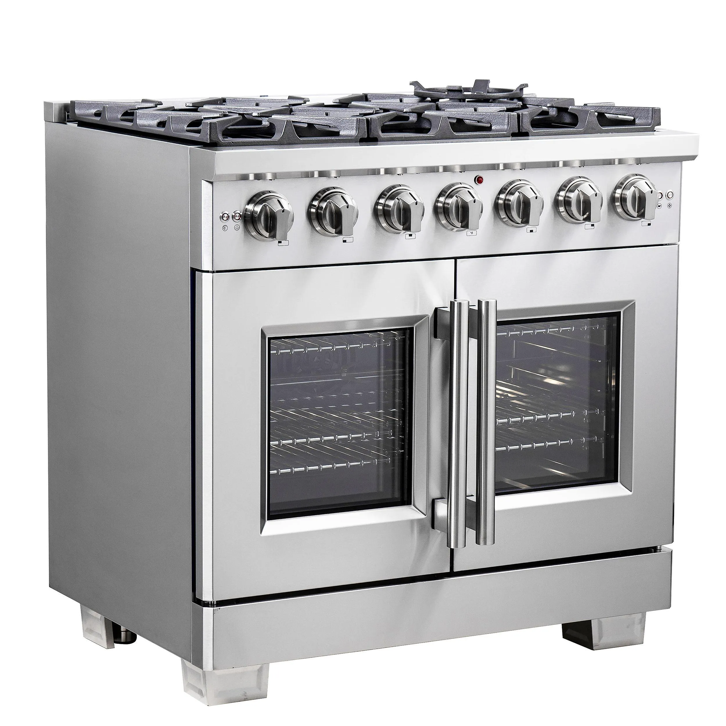 Forno FFSGS646036 Forno Capriasca 36 Freestanding French Door Gas Range