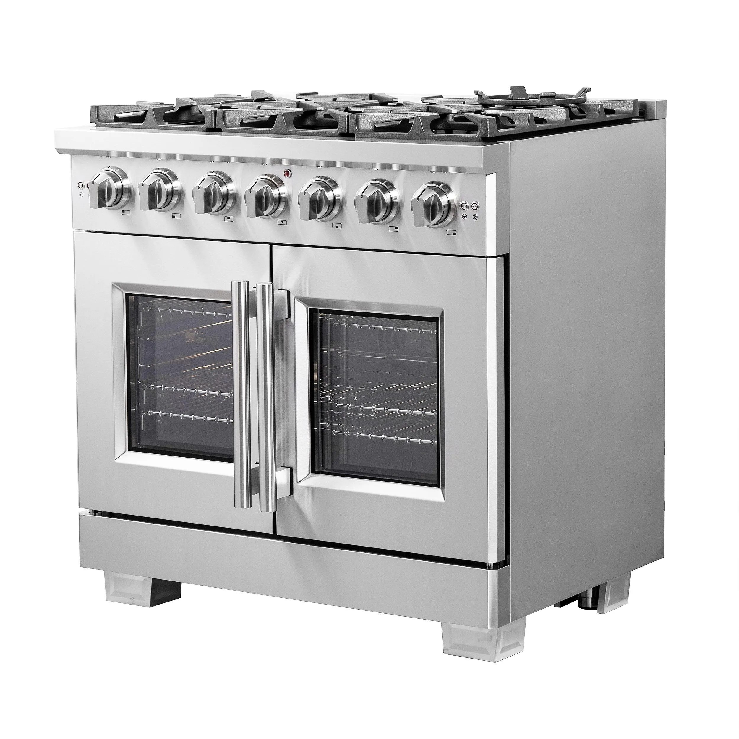 Forno FFSGS646036 Forno Capriasca 36 Freestanding French Door Gas Range