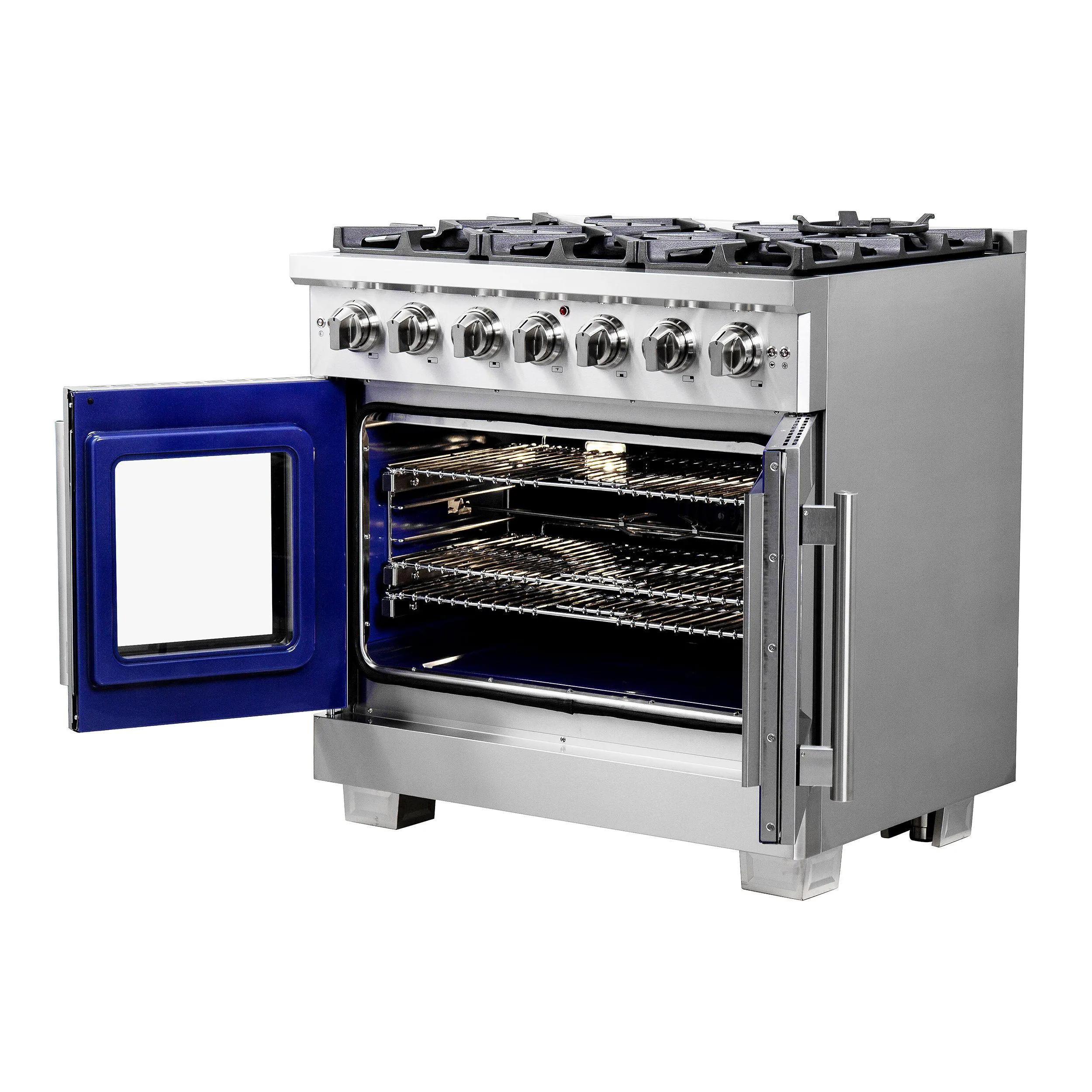 Forno FFSGS646036 Forno Capriasca 36 Freestanding French Door Gas Range
