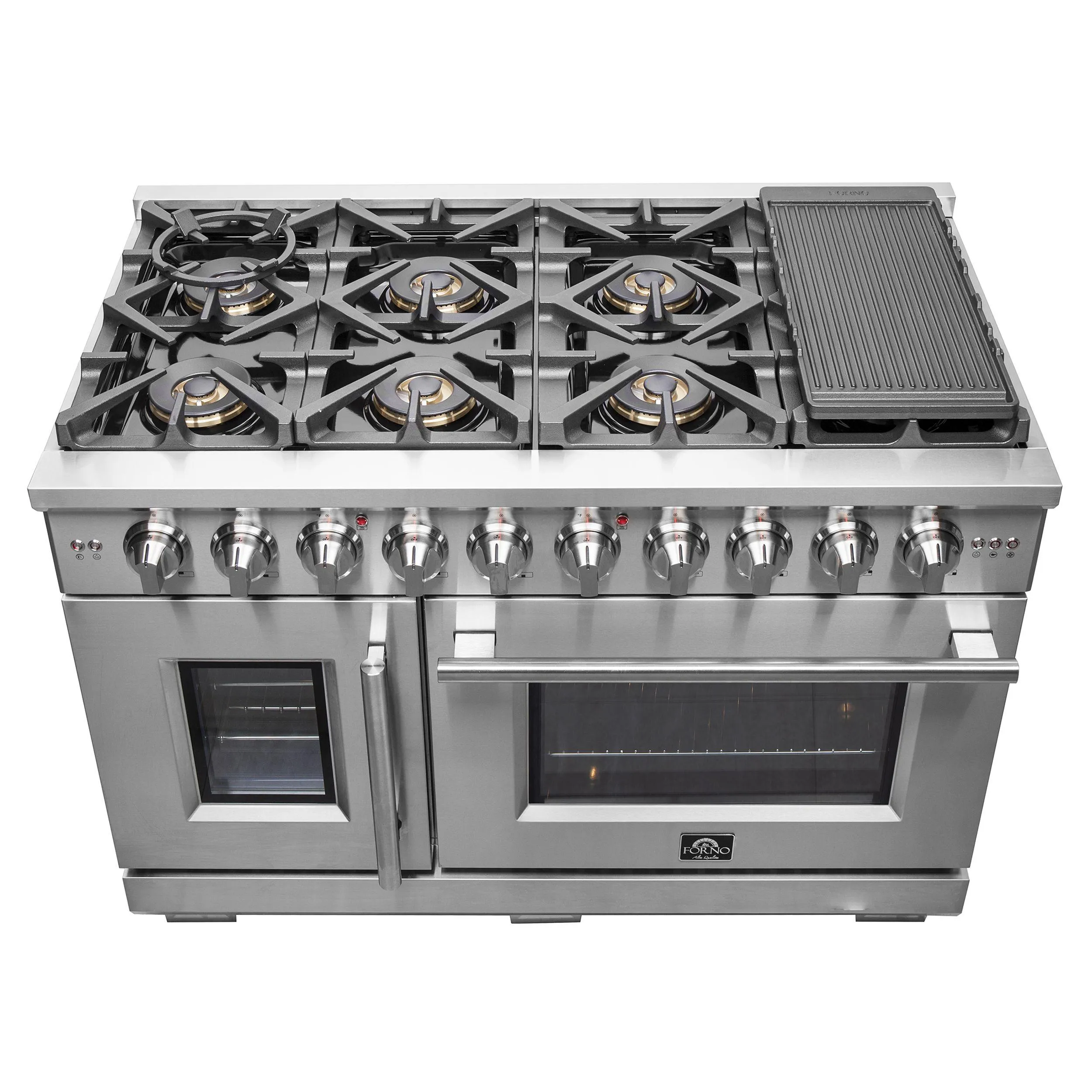 Forno FFSGS646048 Forno Capriasca 48 Freestanding French Door Gas Range