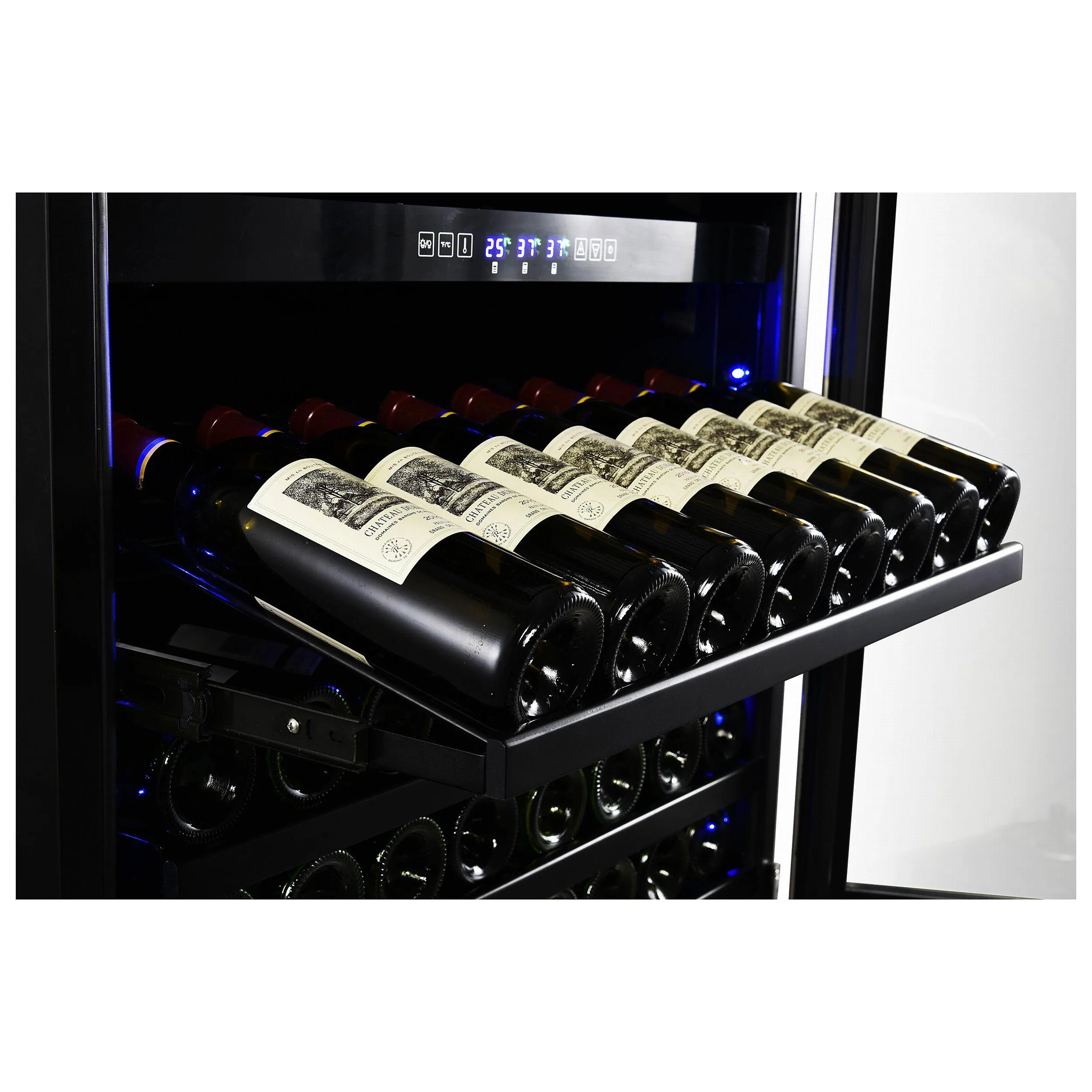Forno FWCDR666130S Capraia - Triple Temp Zones - Dual Zone 30 Wine Cooler With Two Refrigerator Drawers