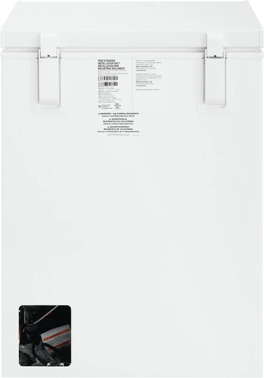 Frigidaire FFCS0522AW Frigidaire 5 Cu. Ft. Chest Freezer