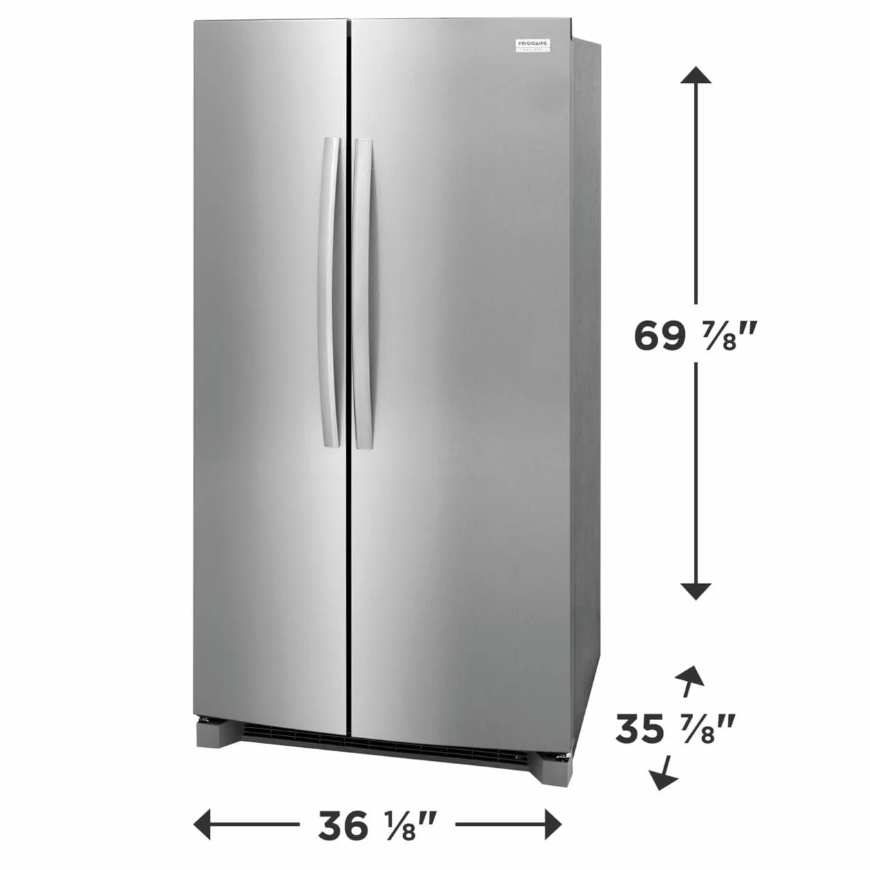 Frigidaire GRSN2620AF Frigidaire Gallery 26 Cu. Ft. 36 Standard Depth Side By Side Refrigerator