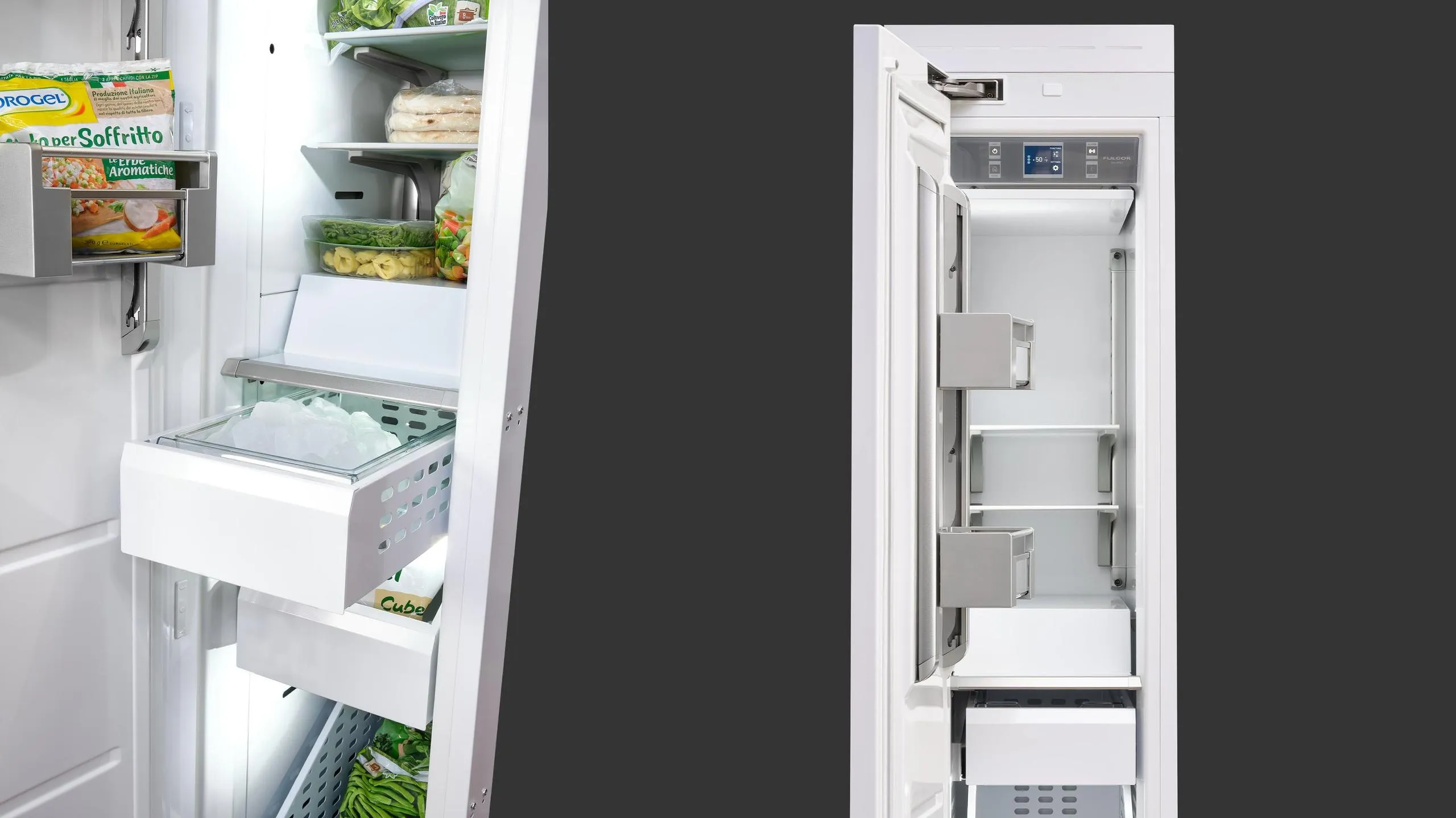Fulgor Milano F7IFC18O1L 18 Built-In Freezer Column