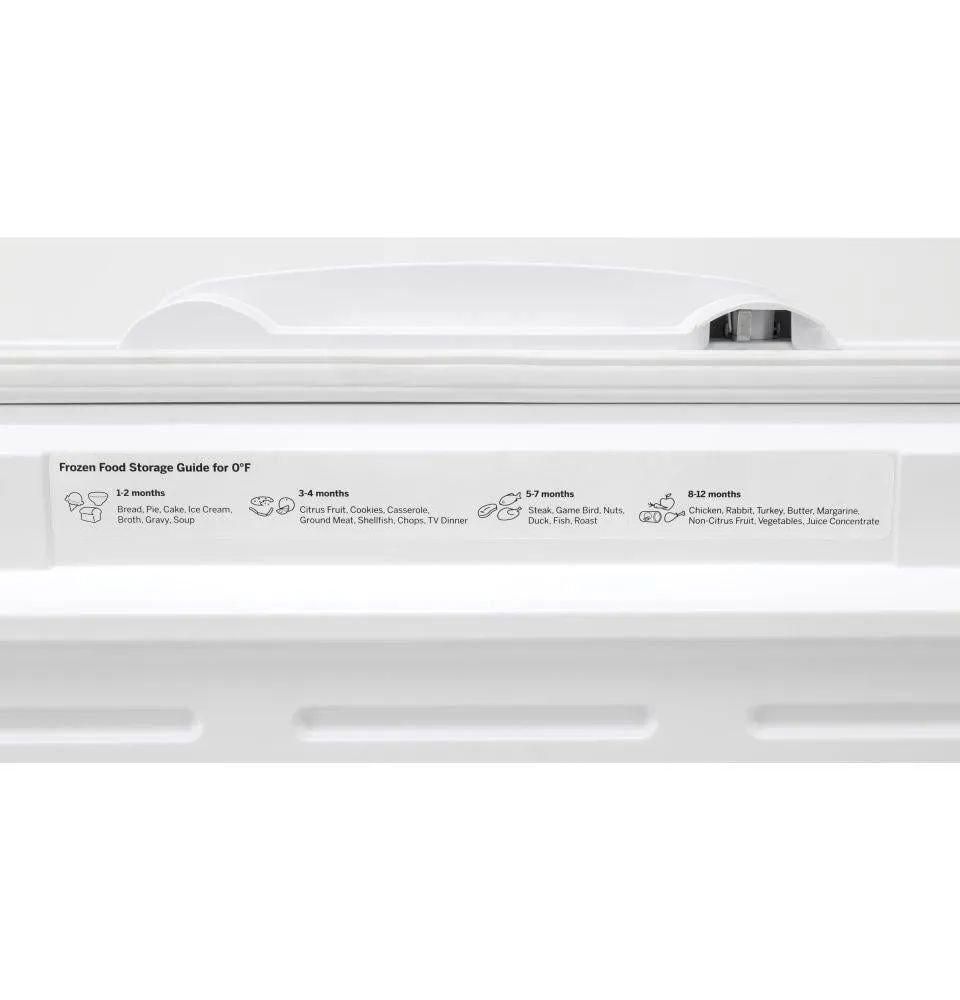 Ge Appliances FCM16DLWW Ge 15.7 Cu. Ft. Manual Defrost Chest Freezer