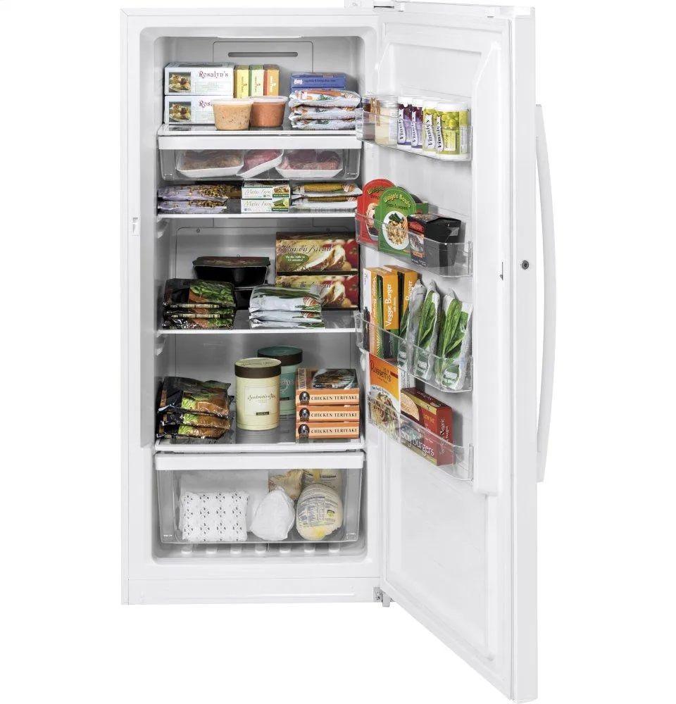 Ge Appliances FUF14DLRWW Ge 14.1 Cu. Ft. Frost-Free Upright Freezer