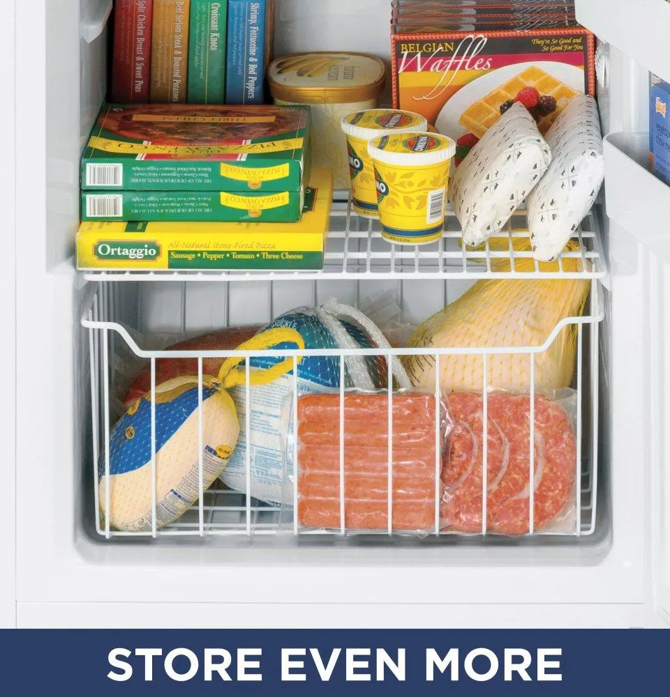 Ge Appliances FUF17DLRWW Ge 17.3 Cu. Ft. Frost-Free Upright Freezer