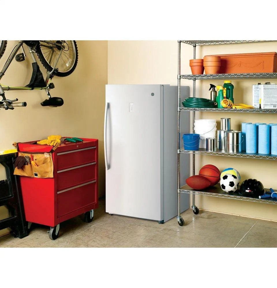 Ge Appliances FUF17SMRWW Ge 17.3 Cu. Ft. Frost-Free Upright Freezer