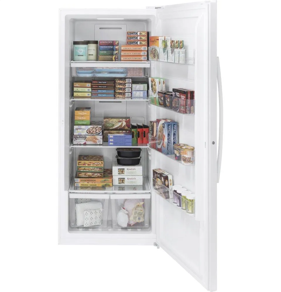 Ge Appliances FUF21DLRWW Ge 21.3 Cu. Ft. Frost-Free Upright Freezer