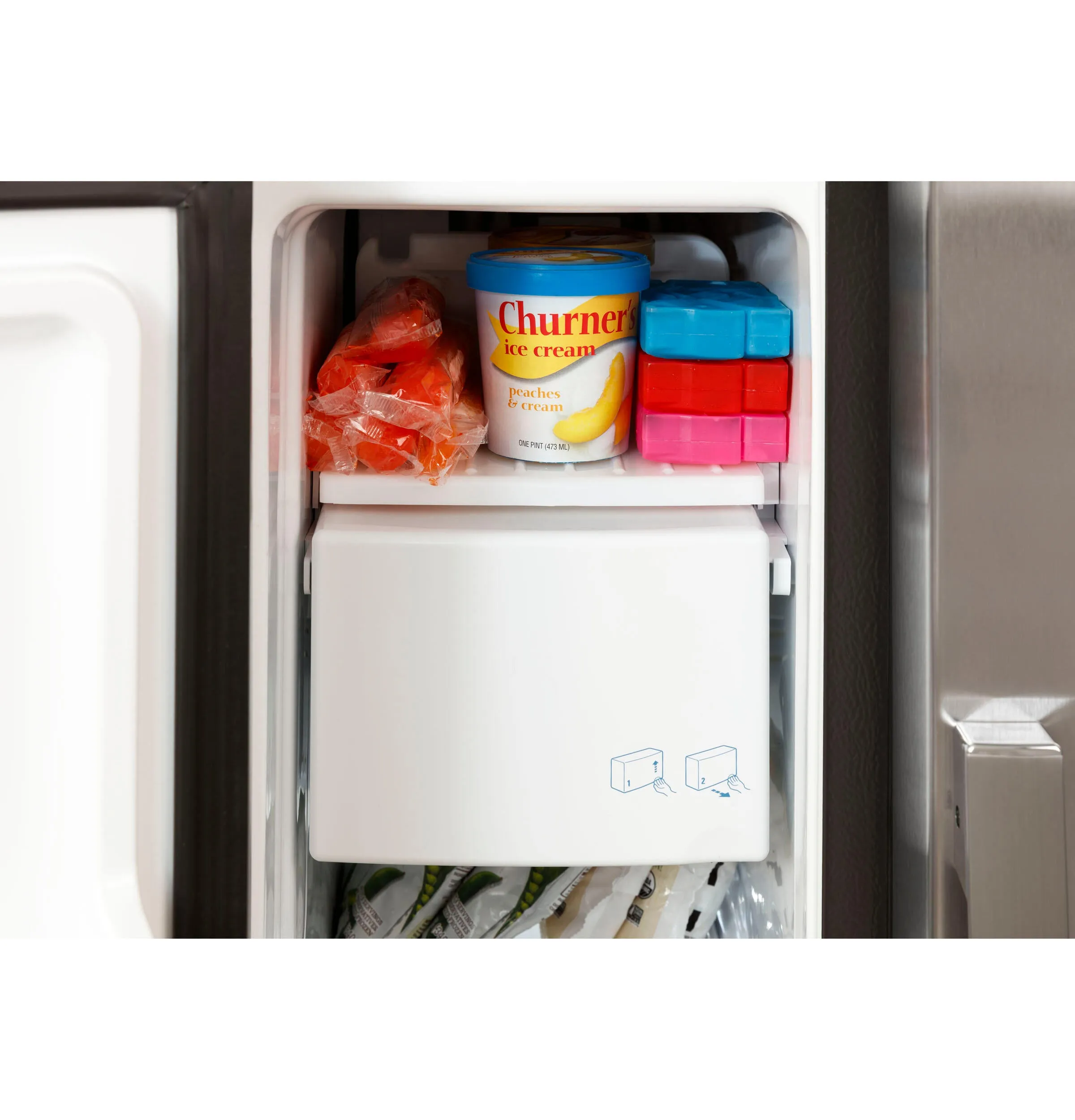 Ge Appliances GSS23GGPWW Ge 23.0 Cu. Ft. Side-By-Side Refrigerator