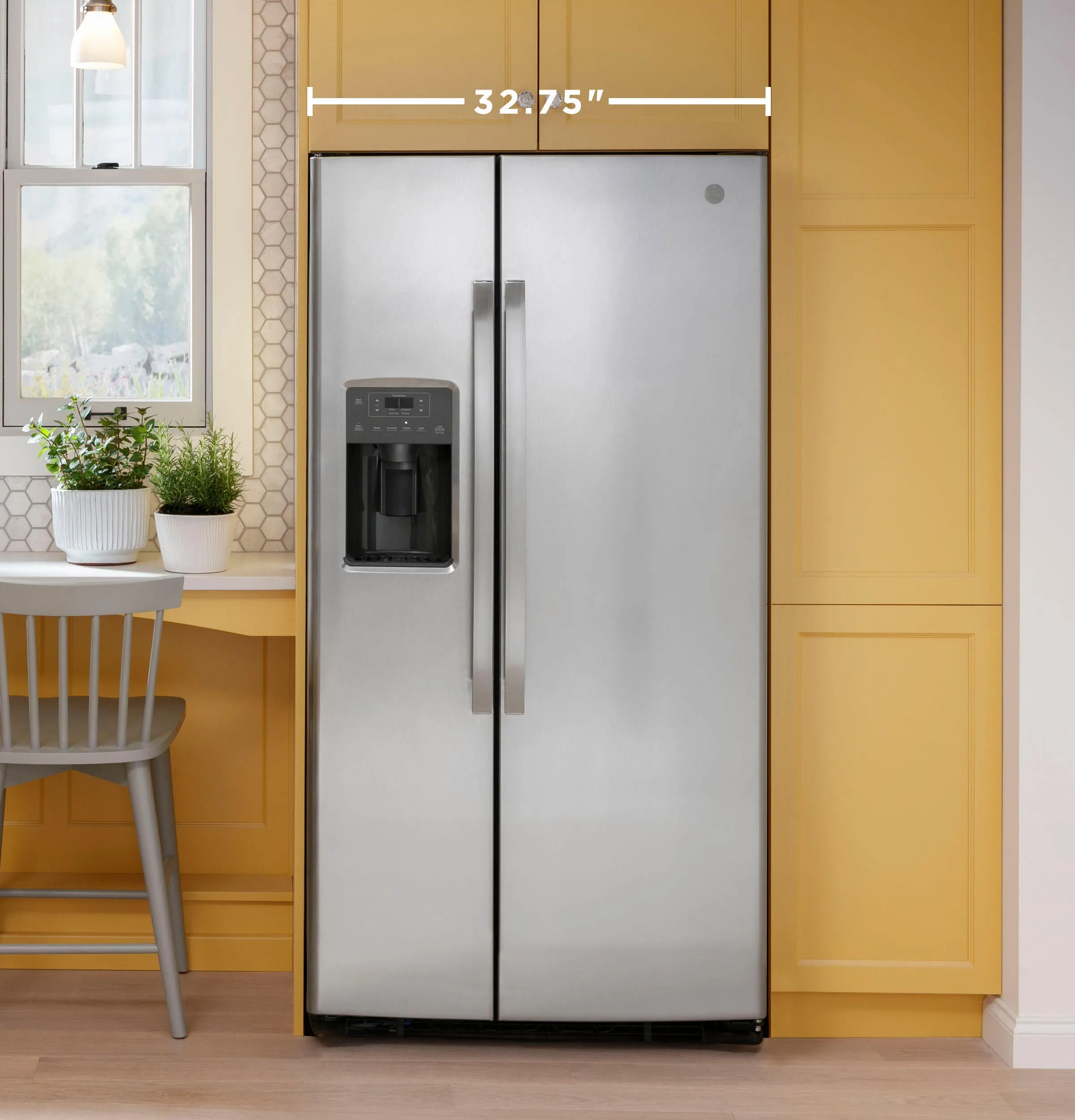 Ge Appliances GSS23GGPWW Ge 23.0 Cu. Ft. Side-By-Side Refrigerator
