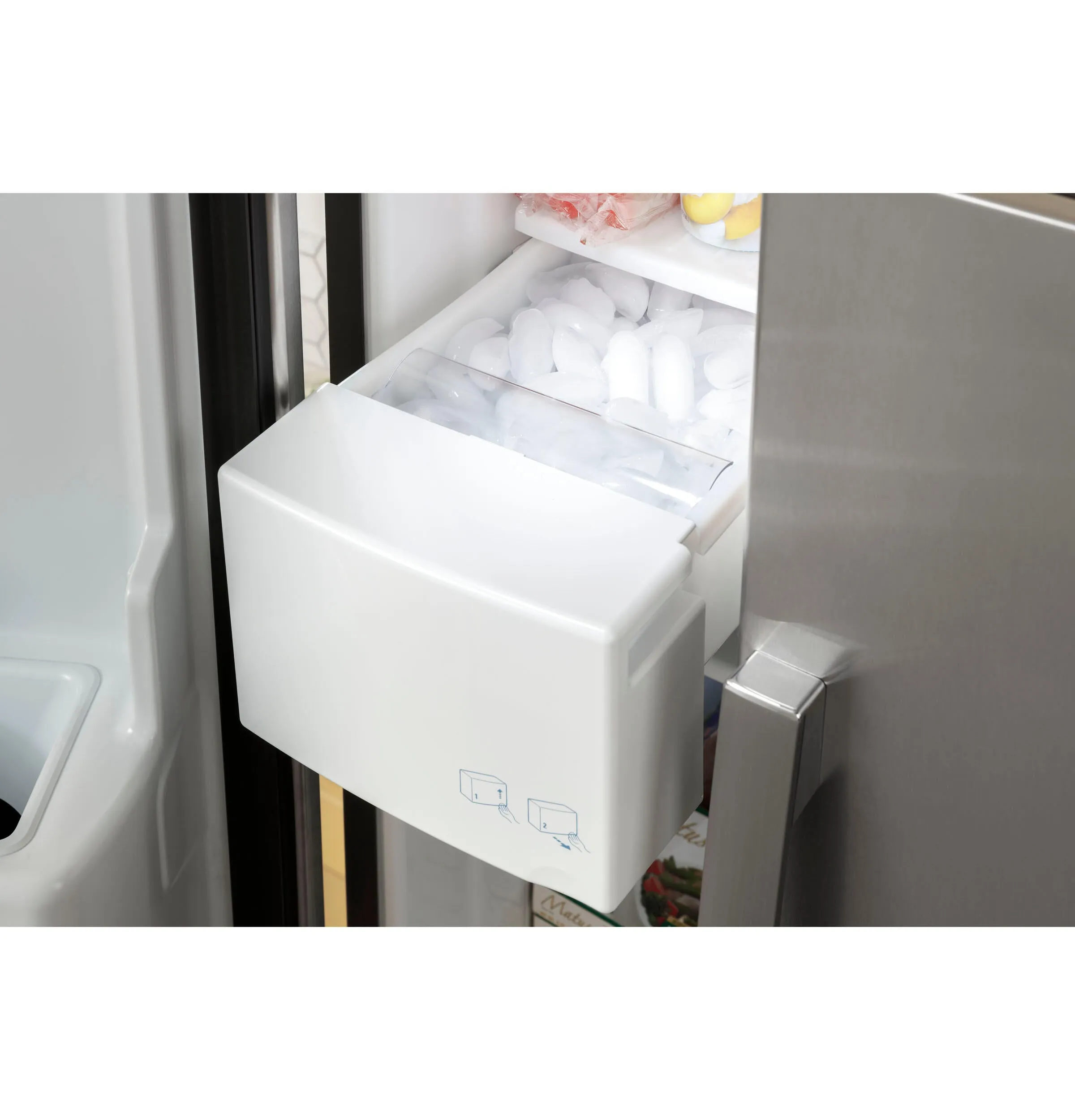 Ge Appliances GSS23GGPWW Ge 23.0 Cu. Ft. Side-By-Side Refrigerator