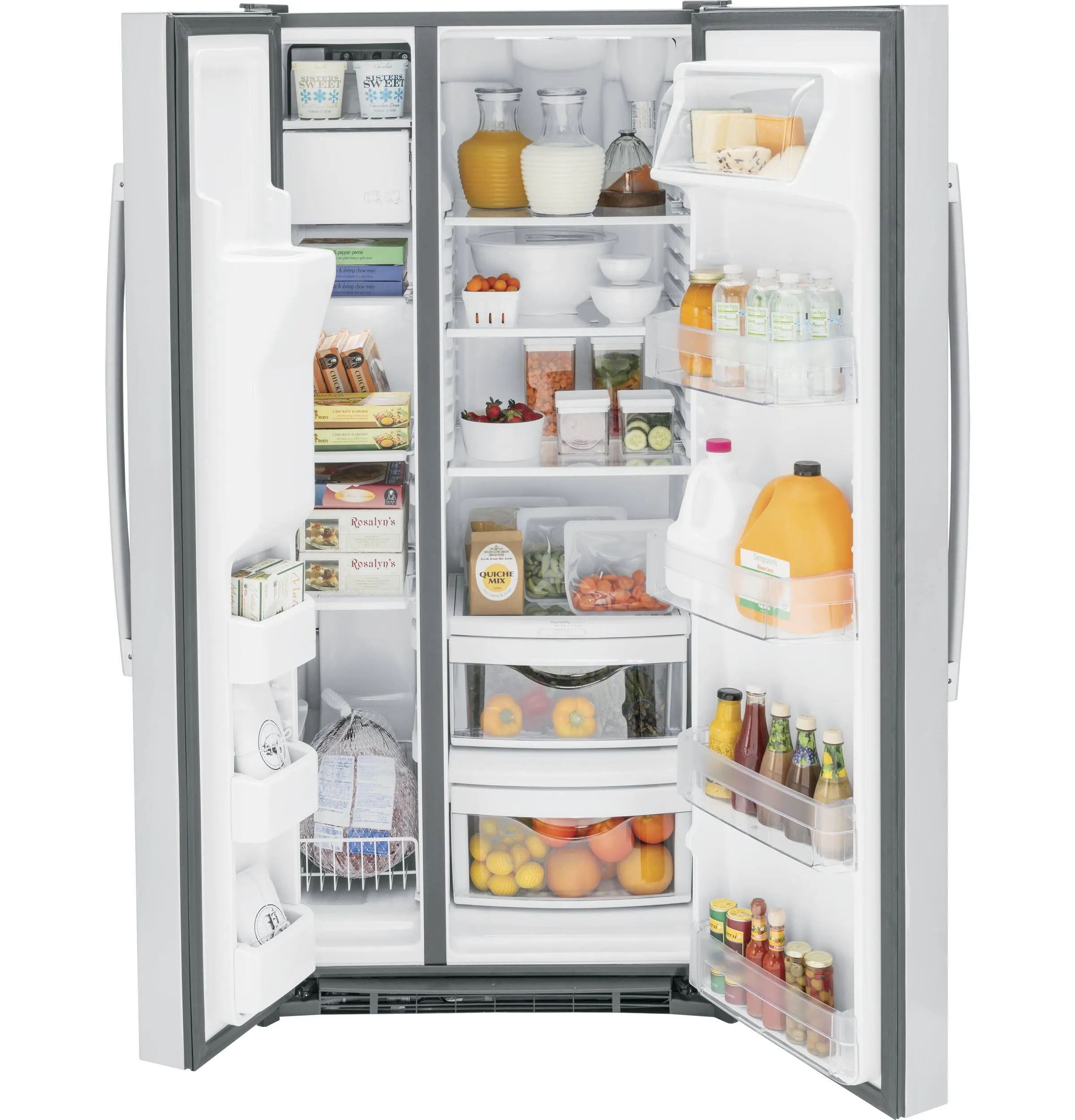 Ge Appliances GSS23GYPFS Ge 23.0 Cu. Ft. Side-By-Side Refrigerator