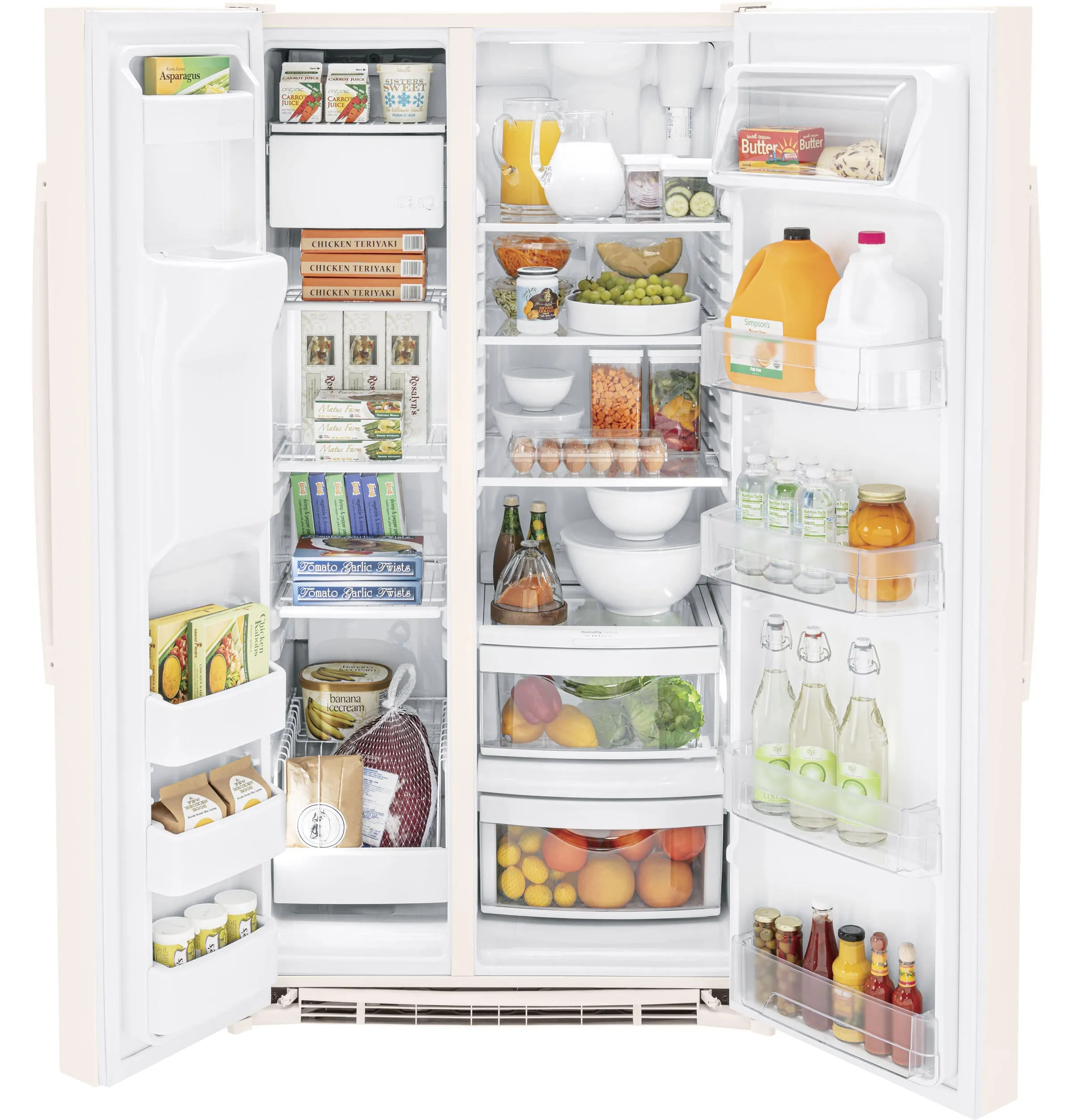 Ge Appliances GSS25GGPCC Ge 25.3 Cu. Ft. Side-By-Side Refrigerator