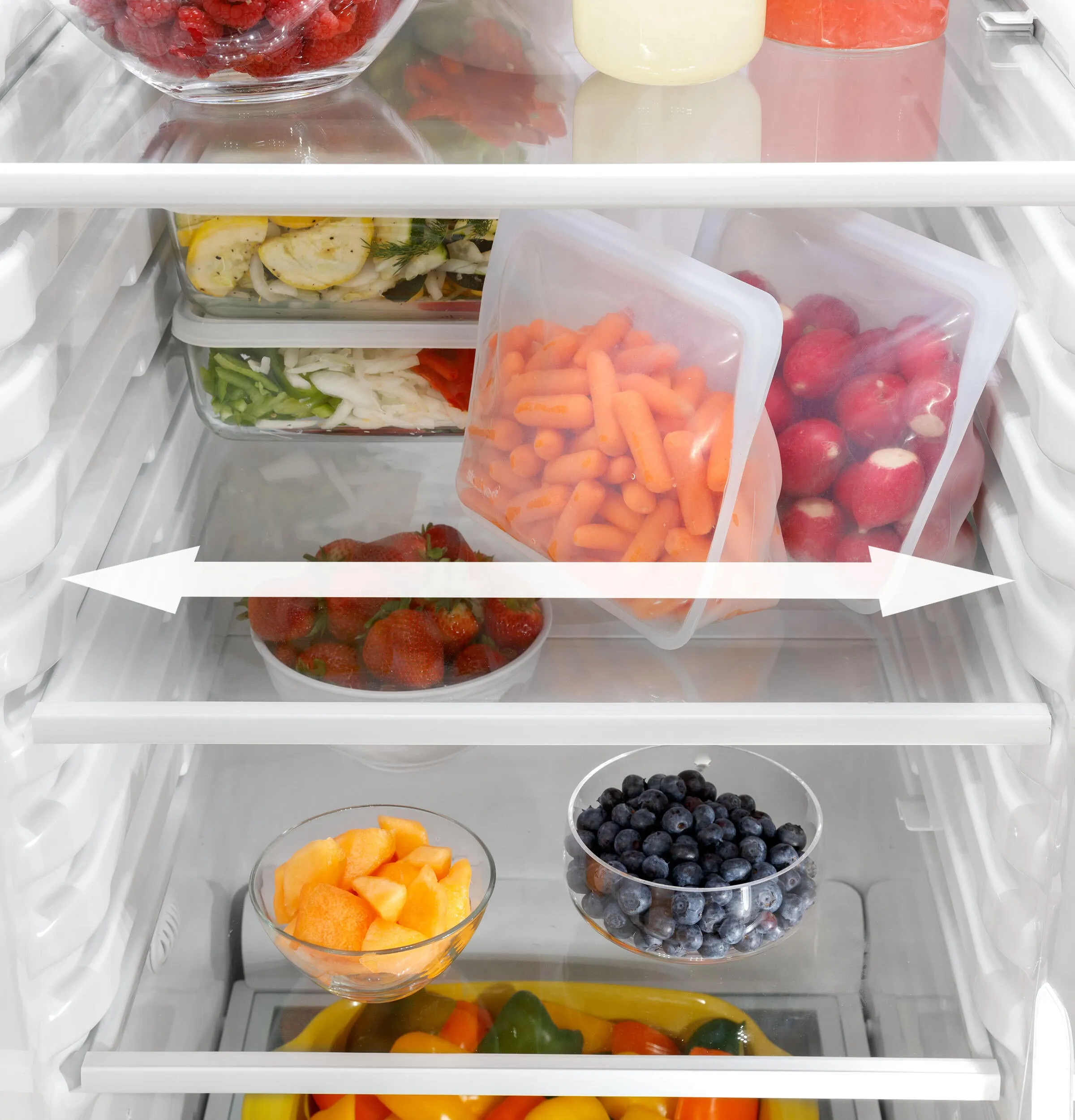 Ge Appliances GSS25GGPWW Ge 25.3 Cu. Ft. Side-By-Side Refrigerator