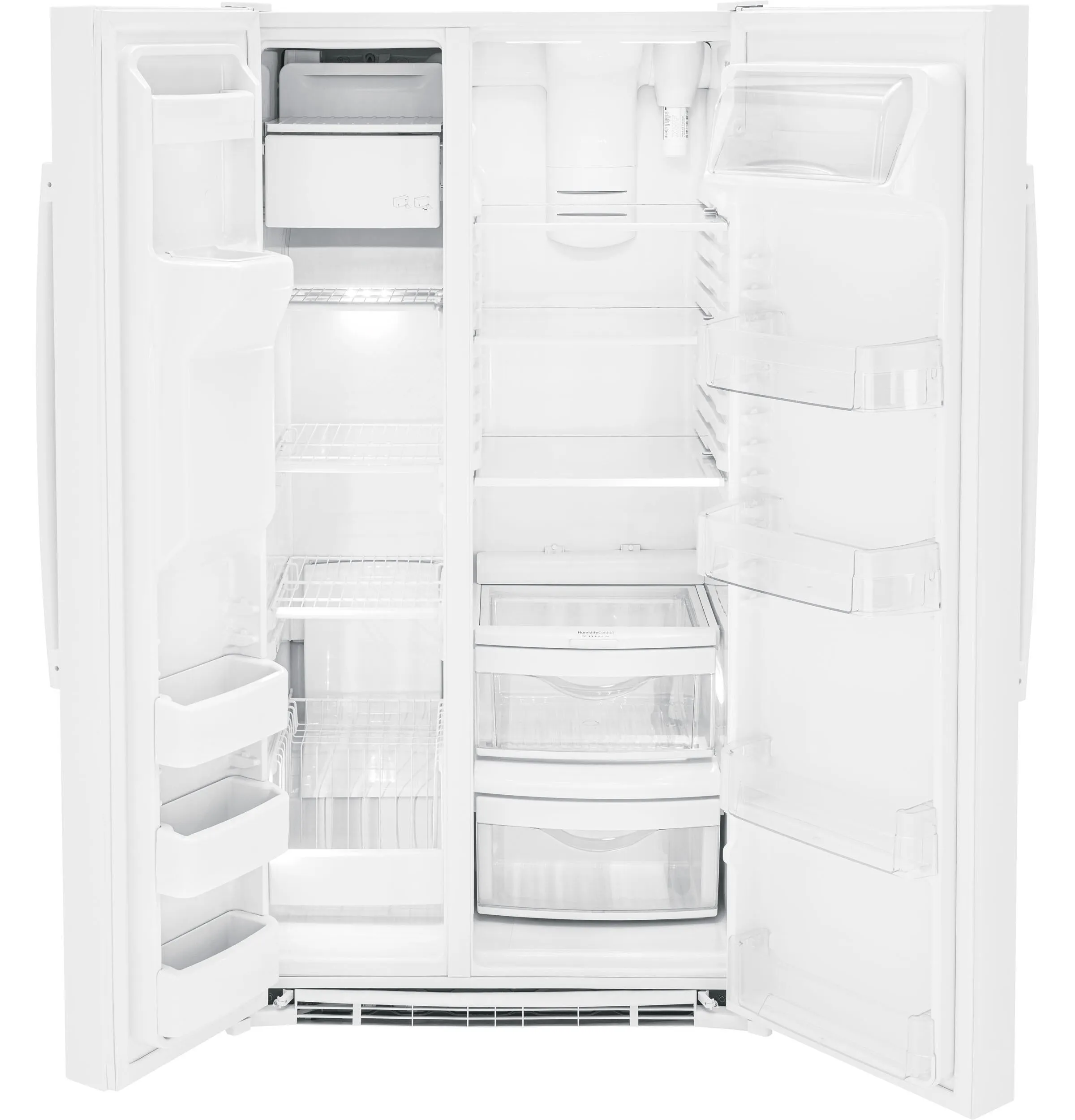 Ge Appliances GSS25GGPWW Ge 25.3 Cu. Ft. Side-By-Side Refrigerator