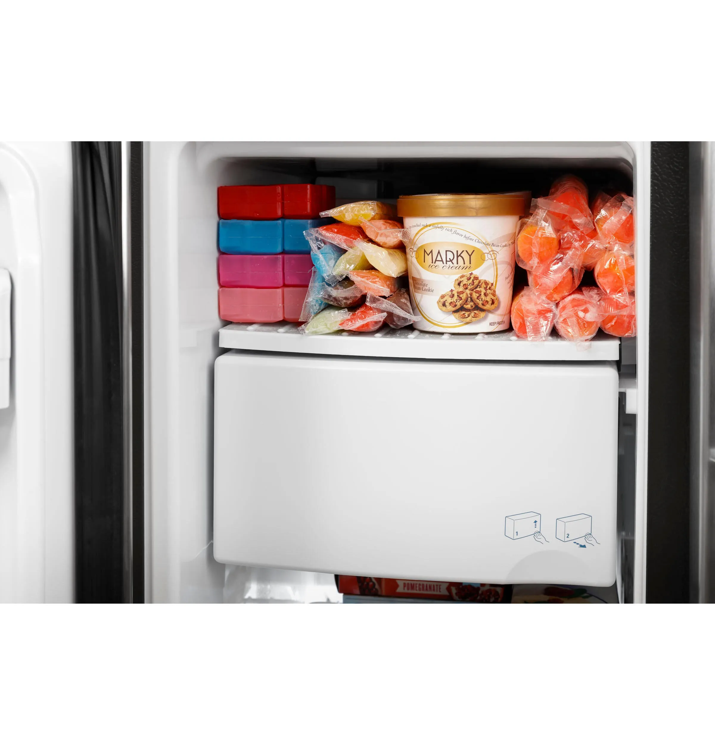 Ge Appliances GSS25GGPWW Ge 25.3 Cu. Ft. Side-By-Side Refrigerator