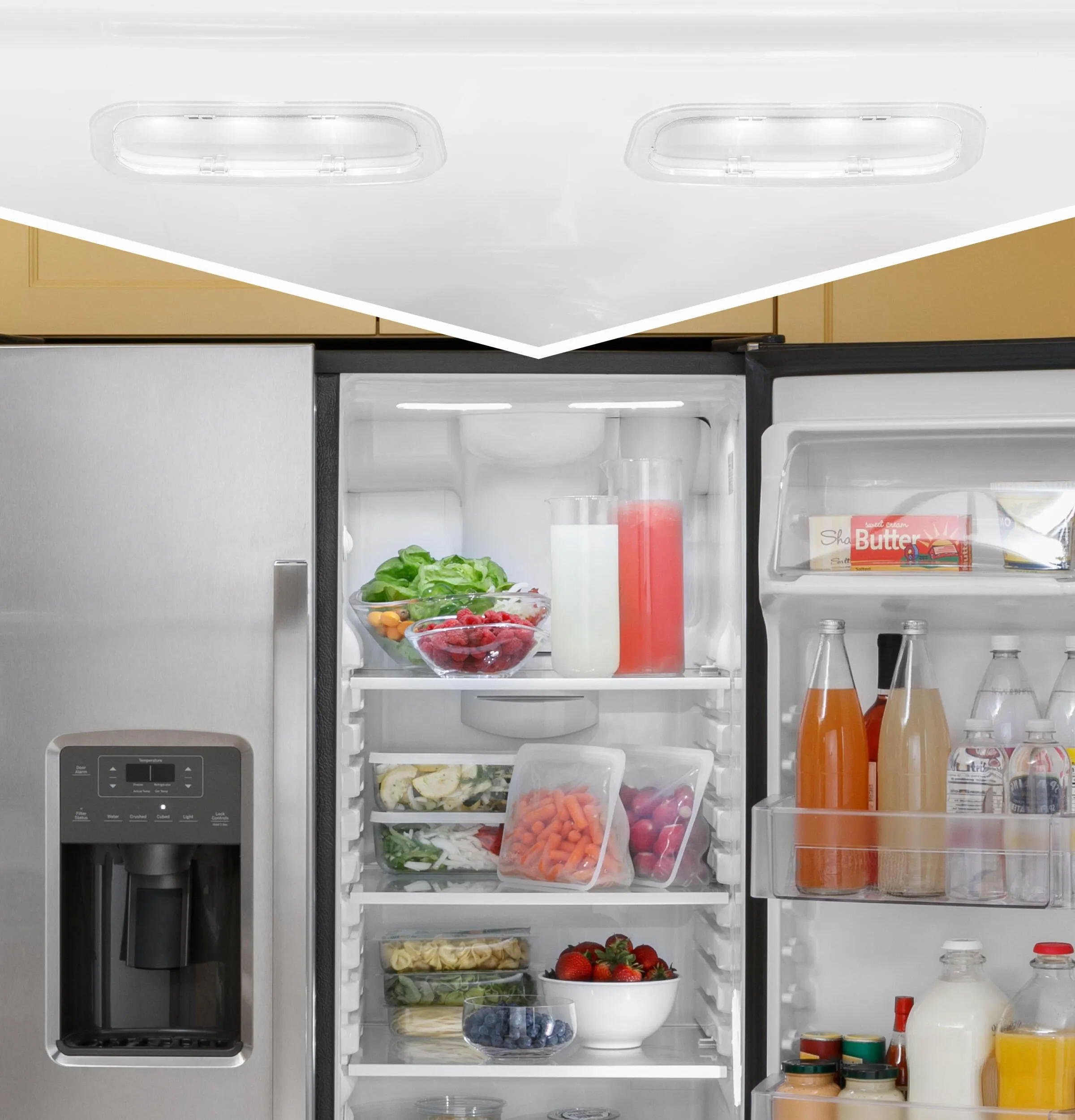 Ge Appliances GSS25GGPWW Ge 25.3 Cu. Ft. Side-By-Side Refrigerator