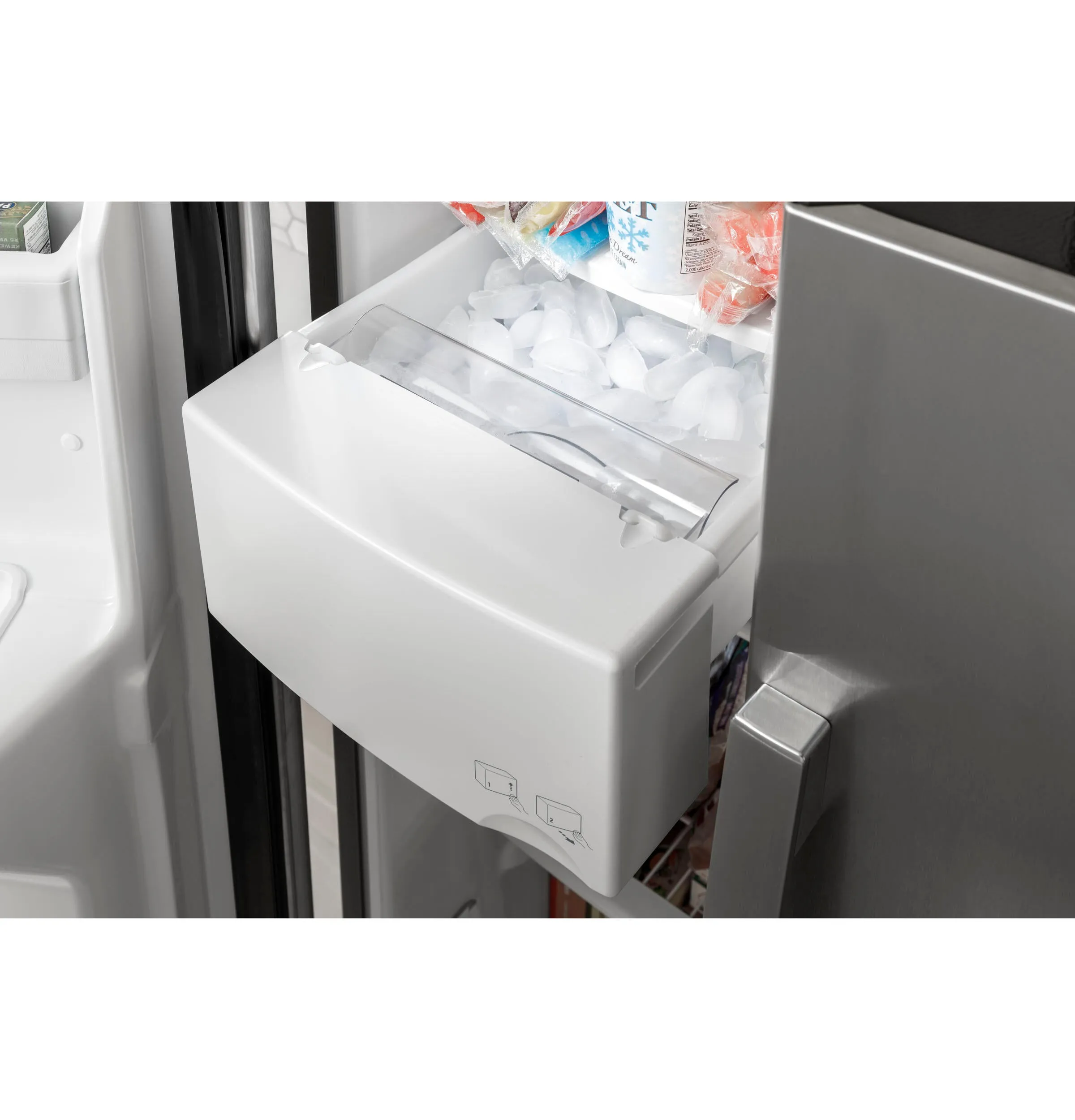 Ge Appliances GSS25GGPWW Ge 25.3 Cu. Ft. Side-By-Side Refrigerator