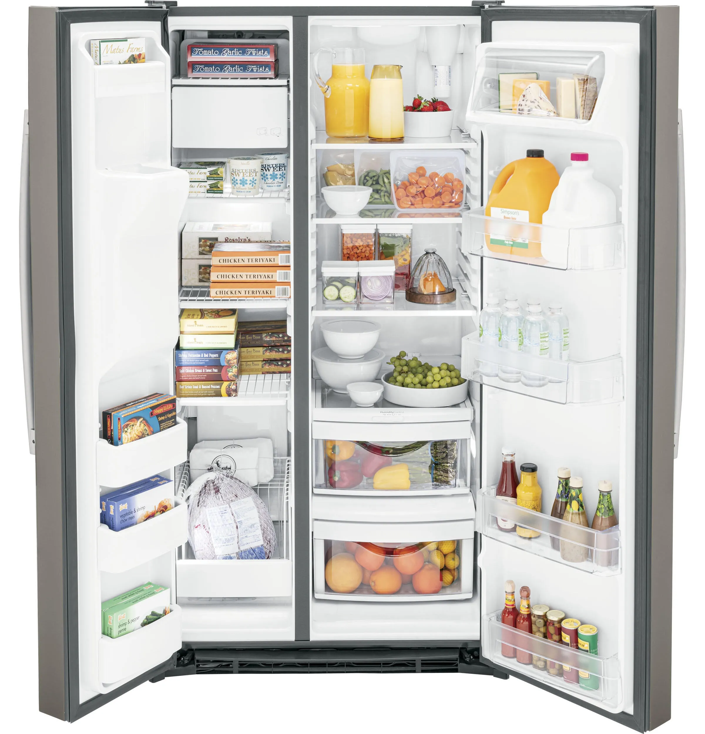 Ge Appliances GSS25GMPES Ge 25.3 Cu. Ft. Side-By-Side Refrigerator